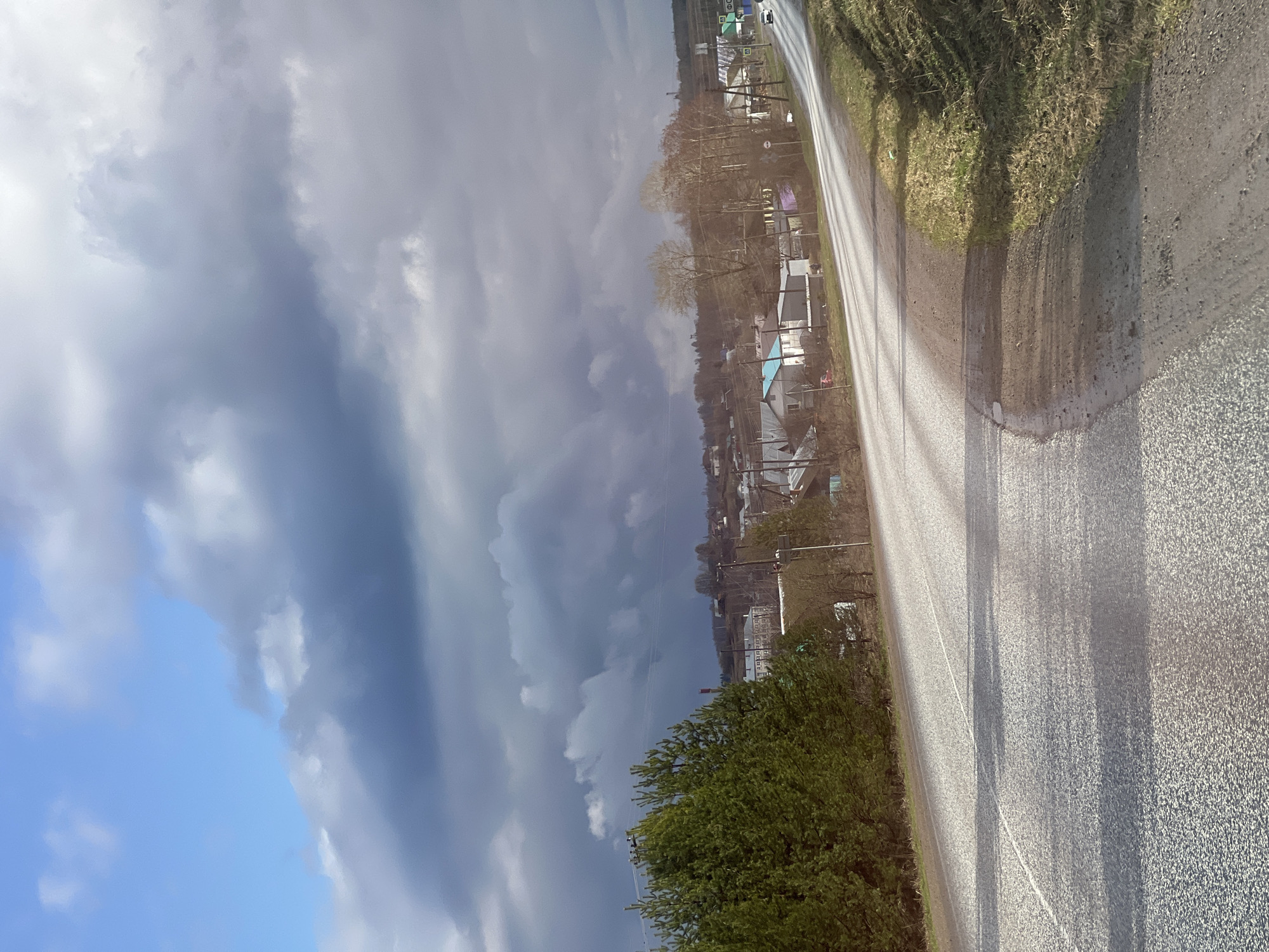 Dramatic sky captured over Foki village from roadside