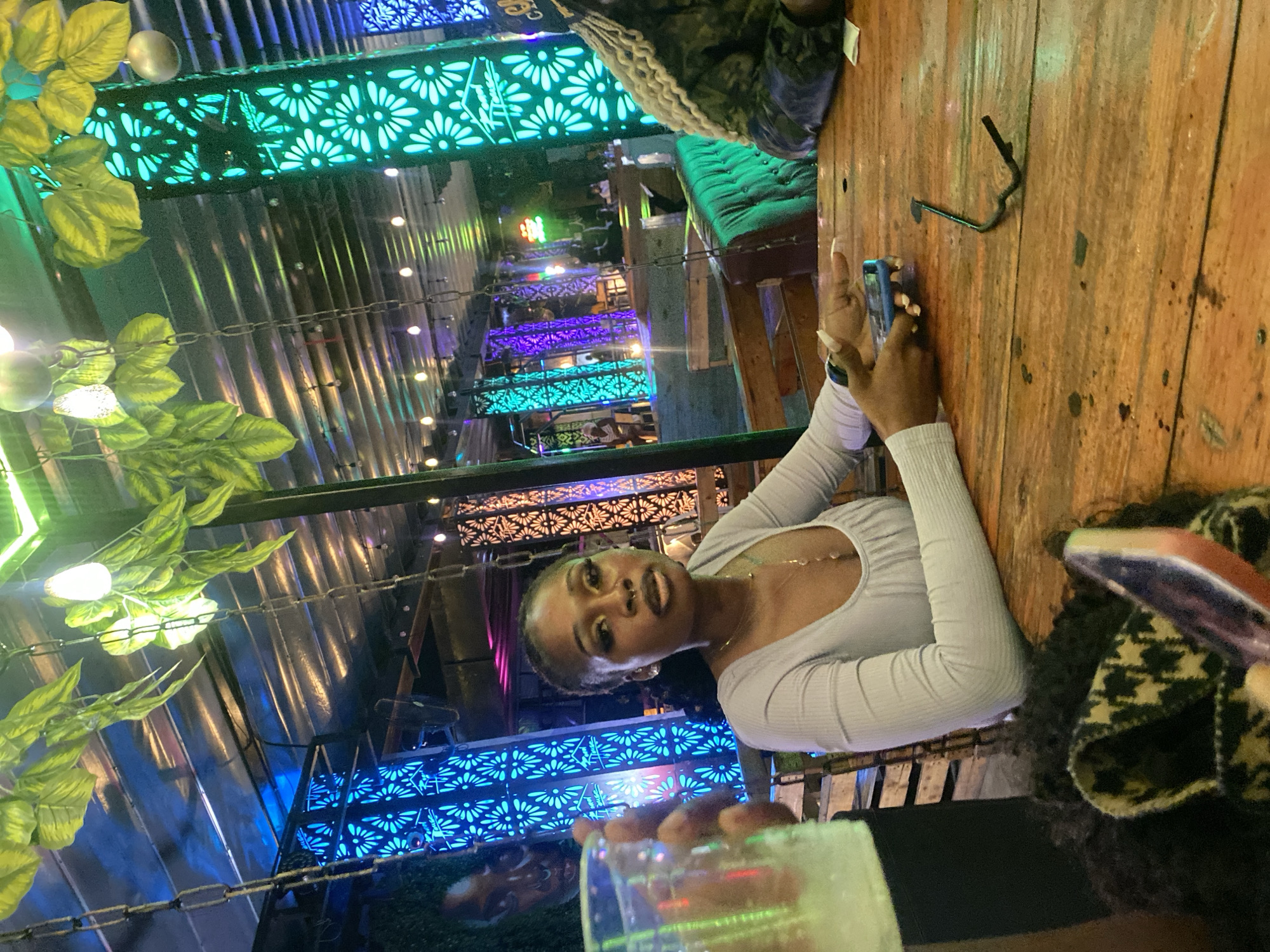 Late-night lounge scene in Howayi, Nigeria