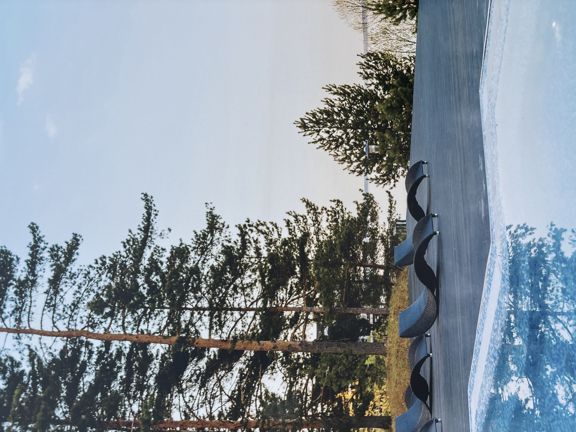 Riverside scenes at a Russian lakeside retreat, summer morning