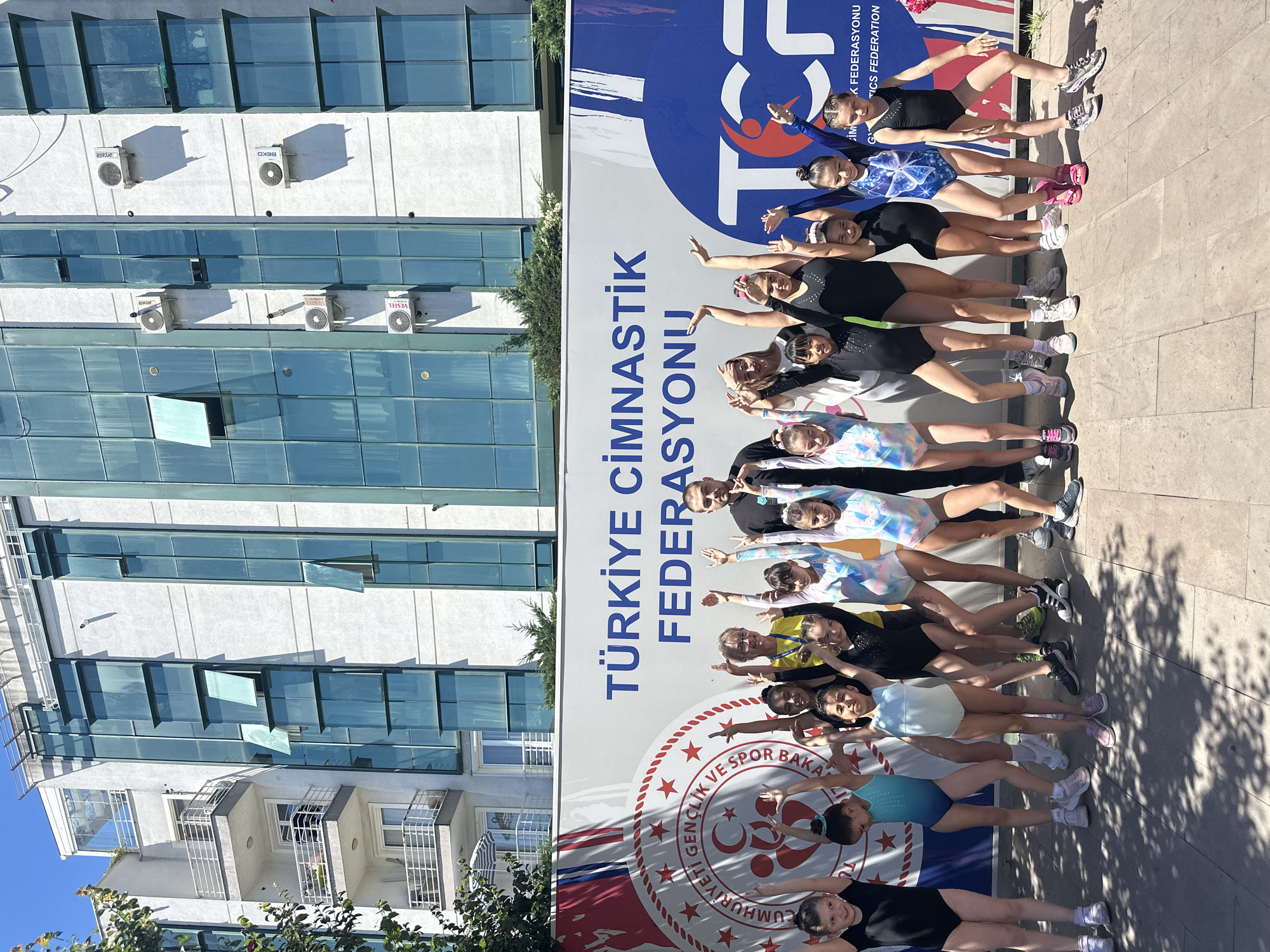 Youth gymnastics event held in Sancaktepe, Turkey sports facility