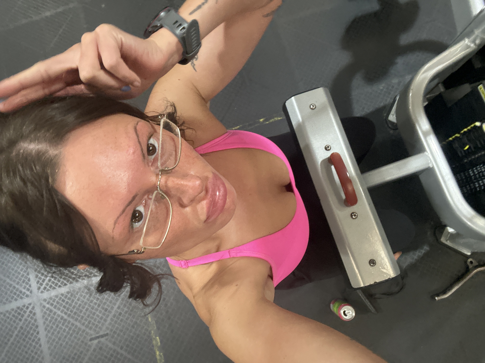 Woman exercises on fitness equipment in Tunbridge Wells home