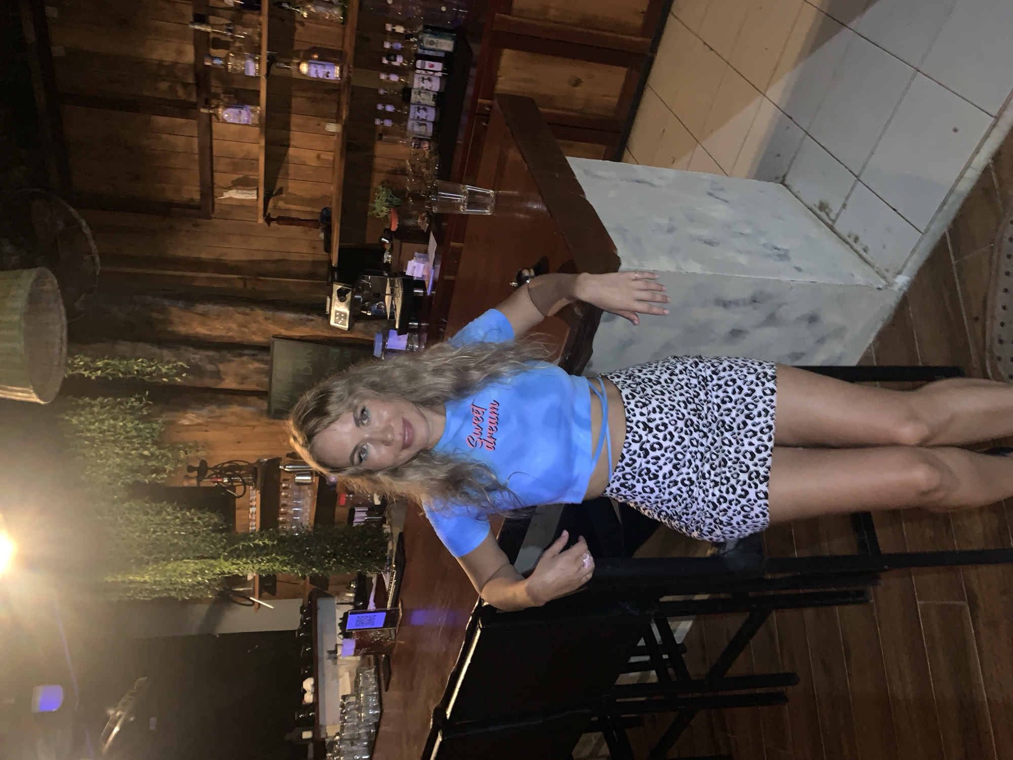 Casual evening drinks at a bamboo bar in Phú Quốc
