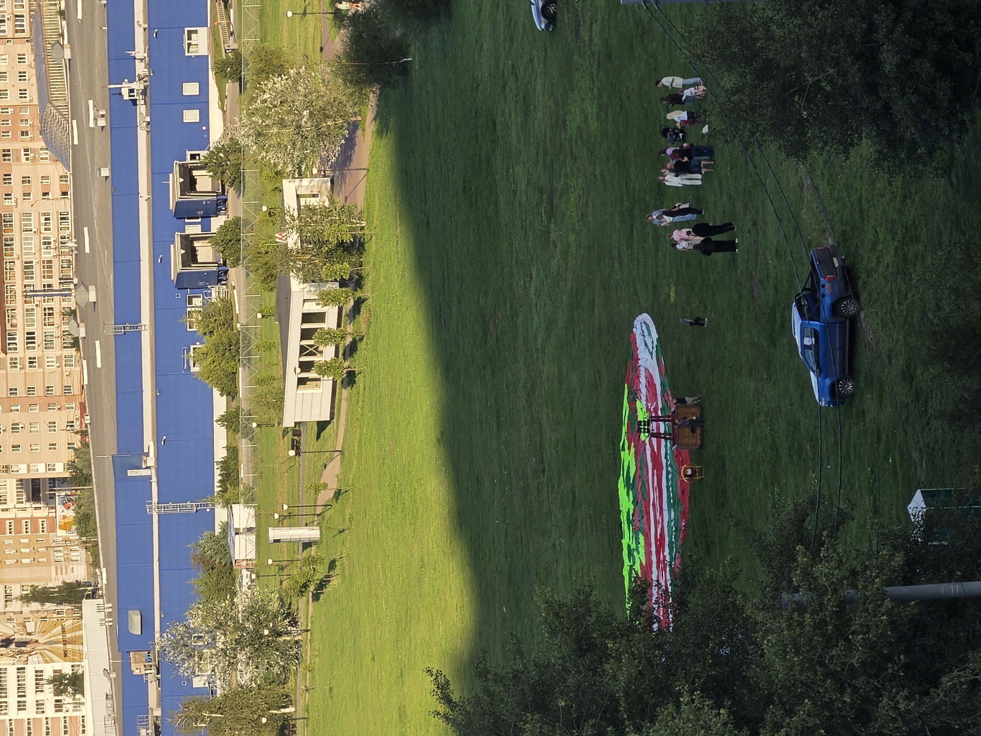 SPAR hot air balloon crew works the field in Nizhny Novgorod