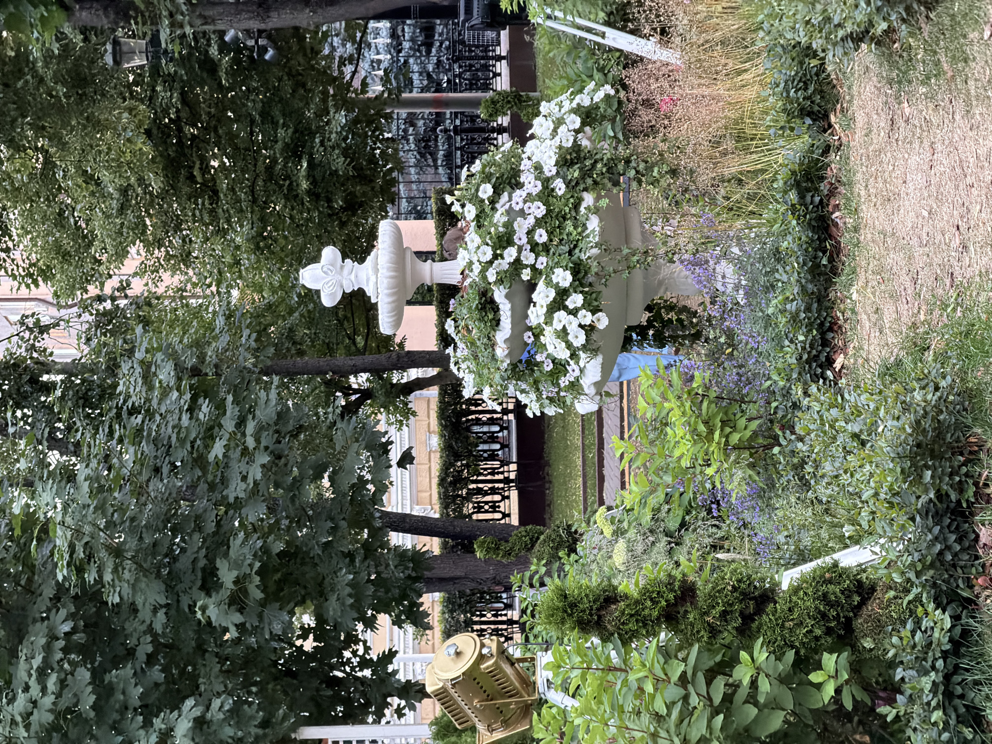 Moscow street life, park dogs, and ornate architecture on a summer afternoon