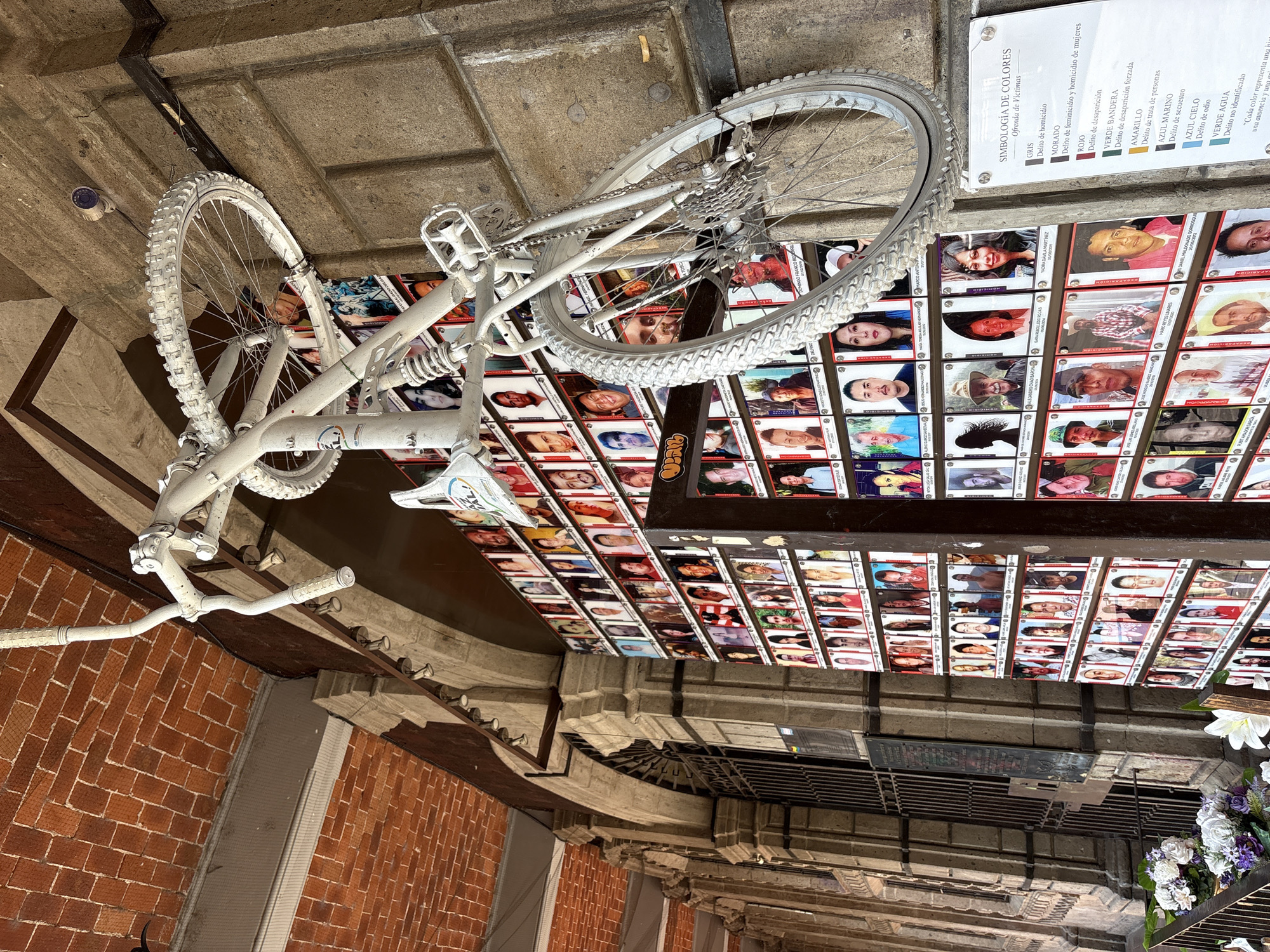 Memorial displays with victim portraits observed in Cuernavaca, Mexico