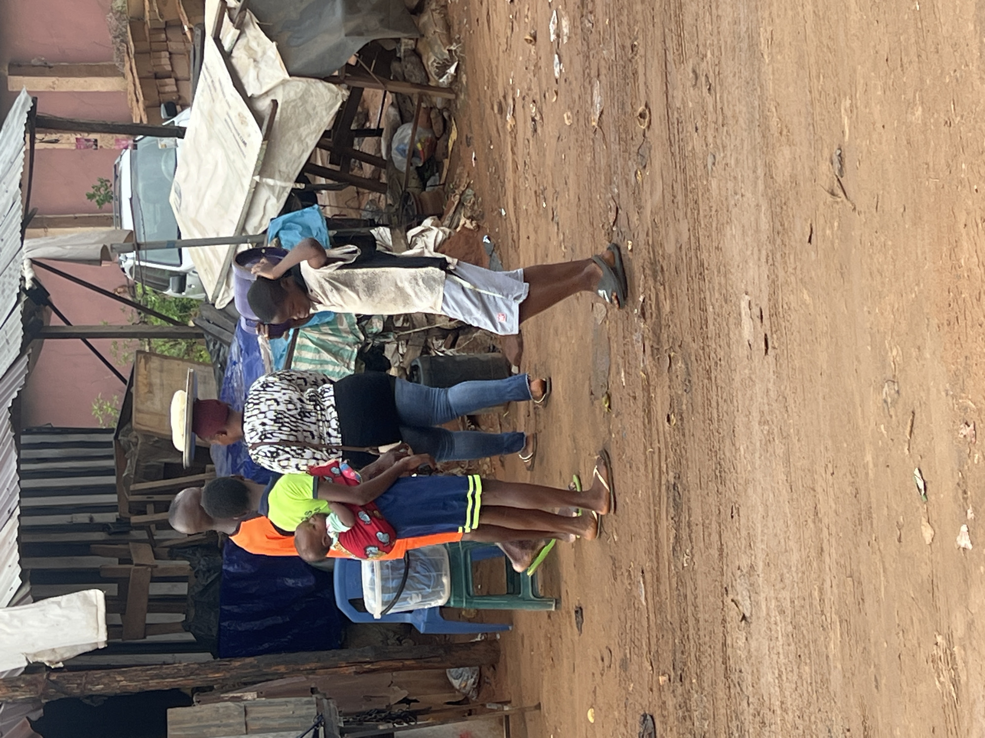 Morning routines captured in Onitsha residential area
