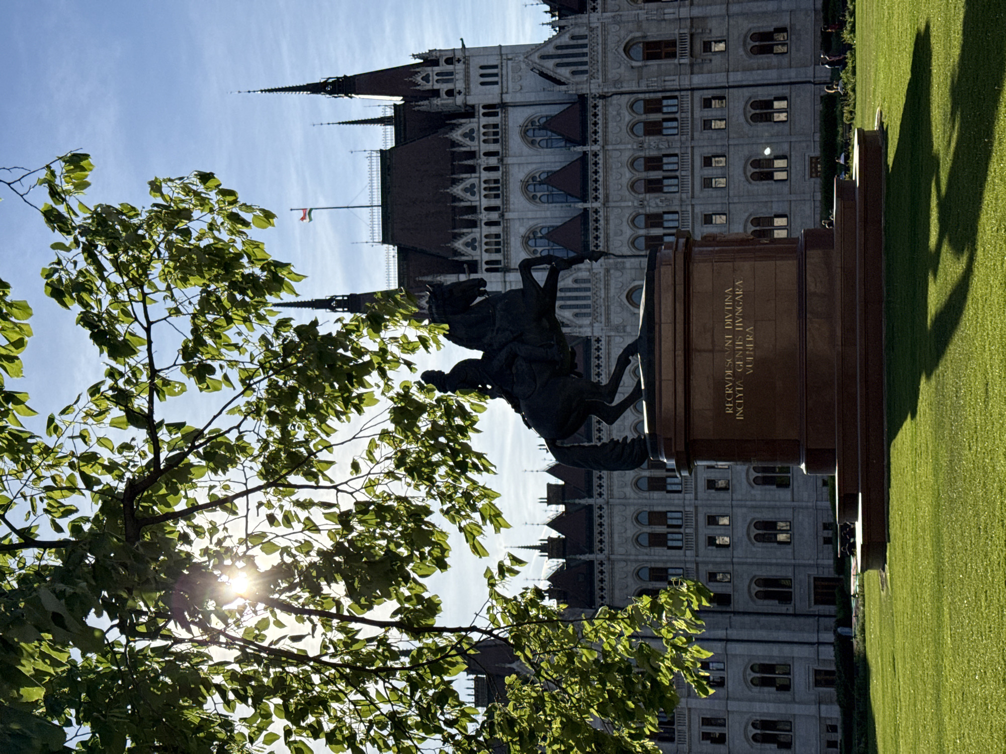 Afternoon scenes captured around Hungarian Parliament Building in Budapest