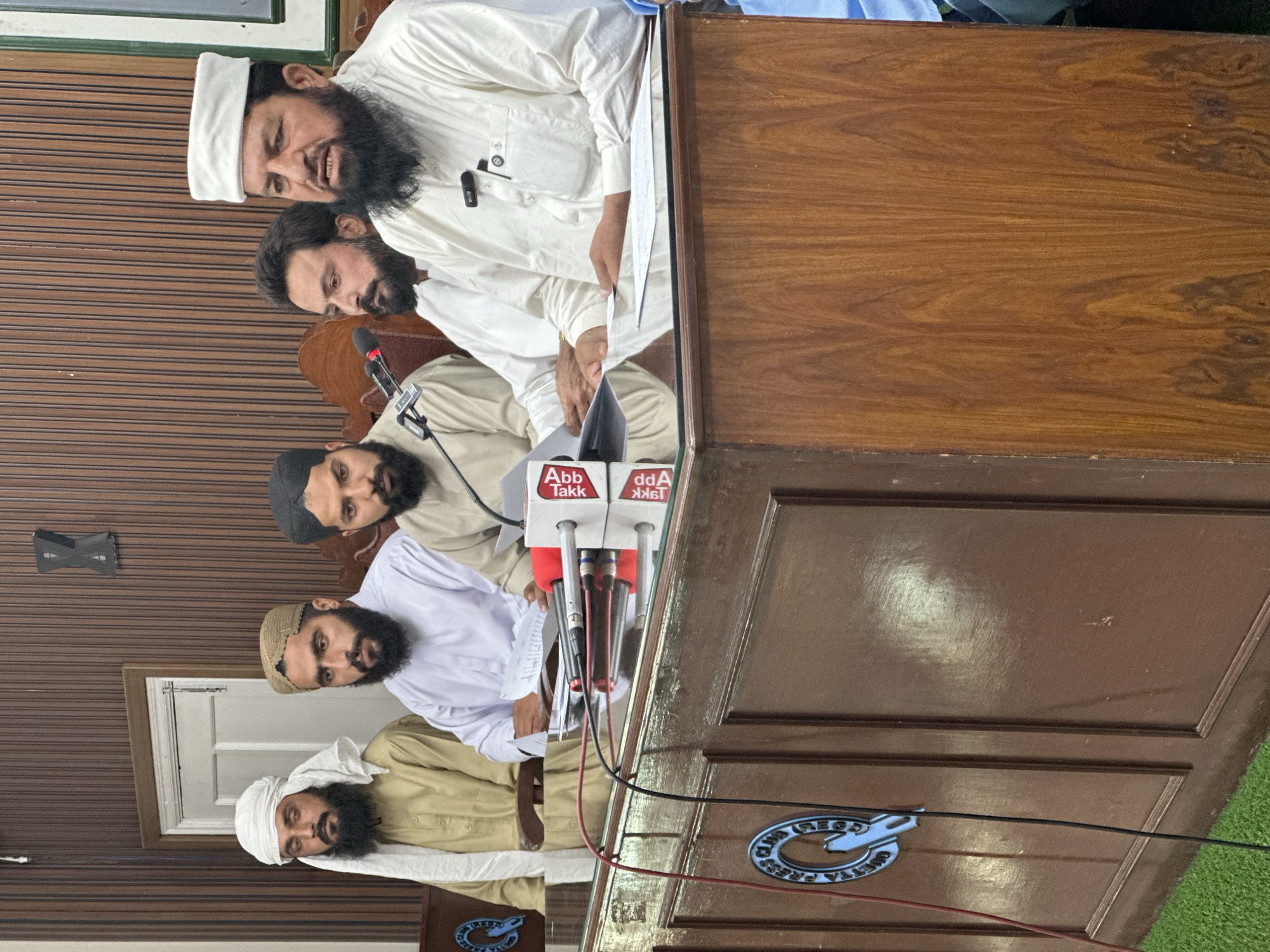 Press conference with religious figures in Quetta, Pakistan
