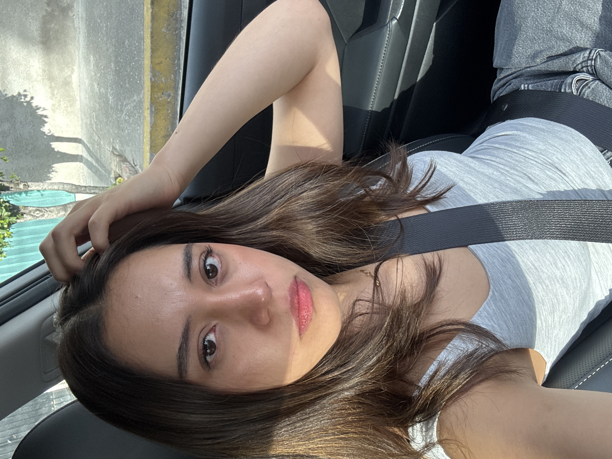 Casual moment in the driver's seat, Puebla.