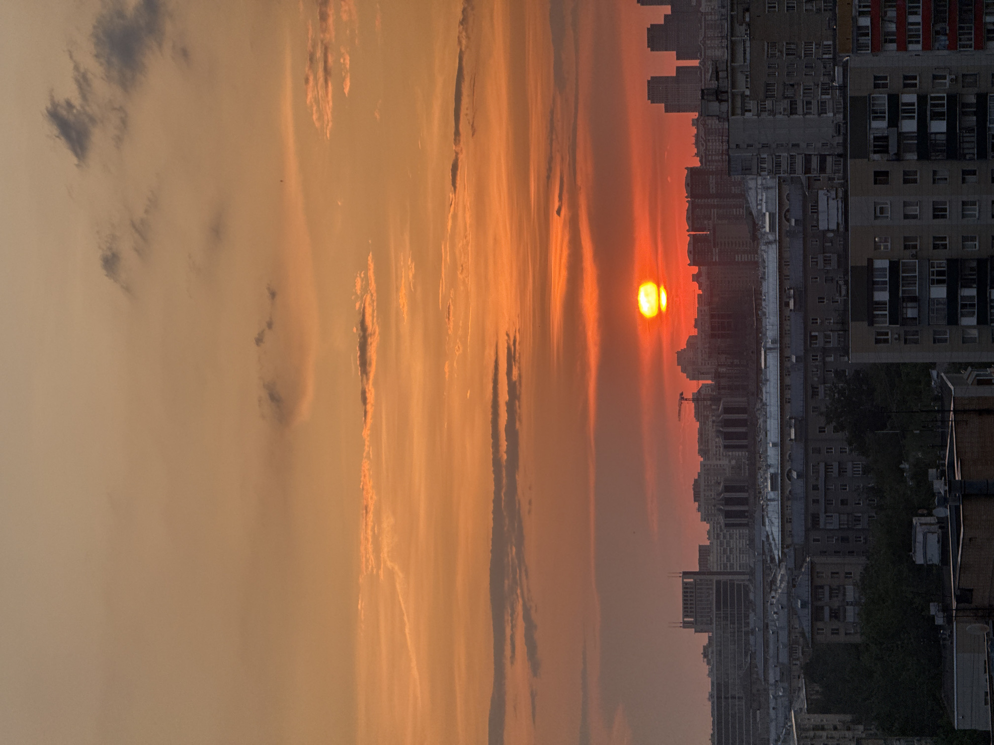 Sunset observed over Moscow skyline May 21, 2026