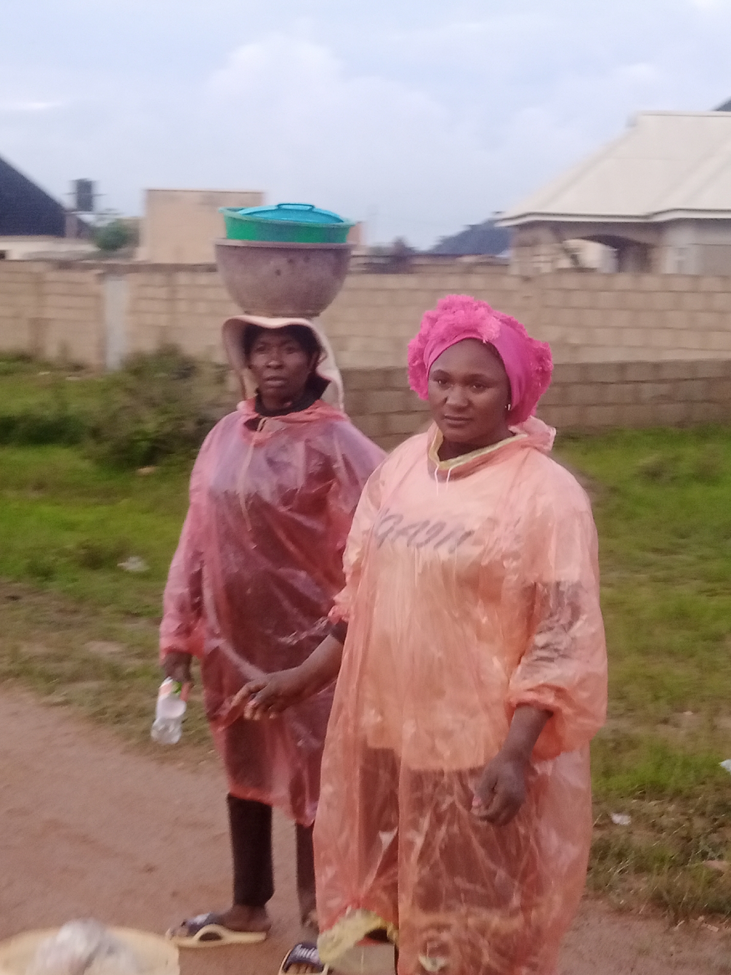 Everyday life and movement along dusty roads at dusk