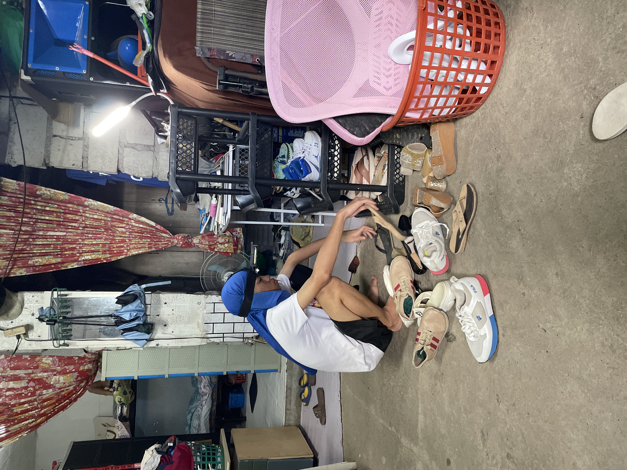 Inside a makeshift home in San Jose del Monte, Philippines