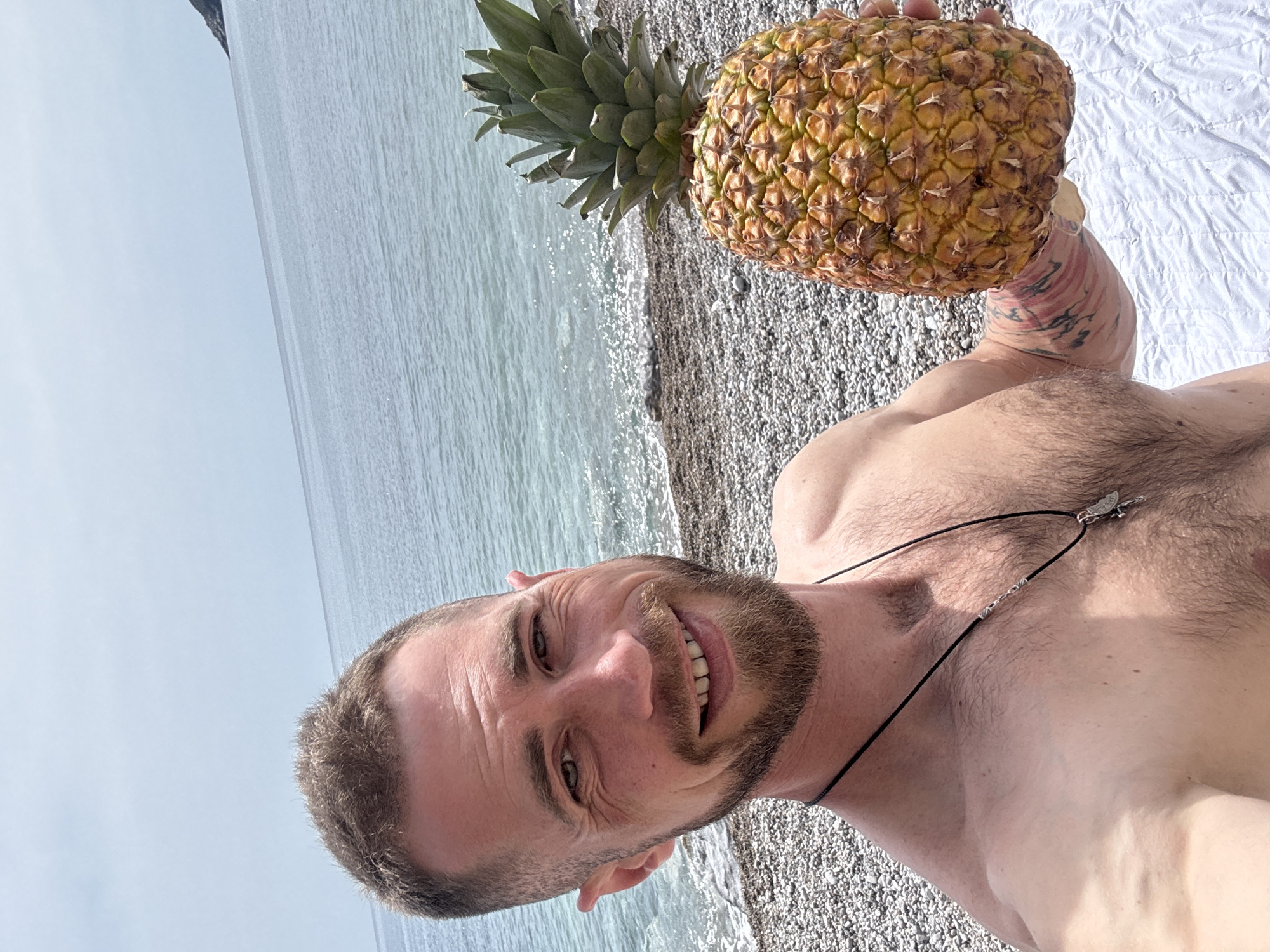 Children enjoy beach picnic with fruit in Prijevor Montenegro