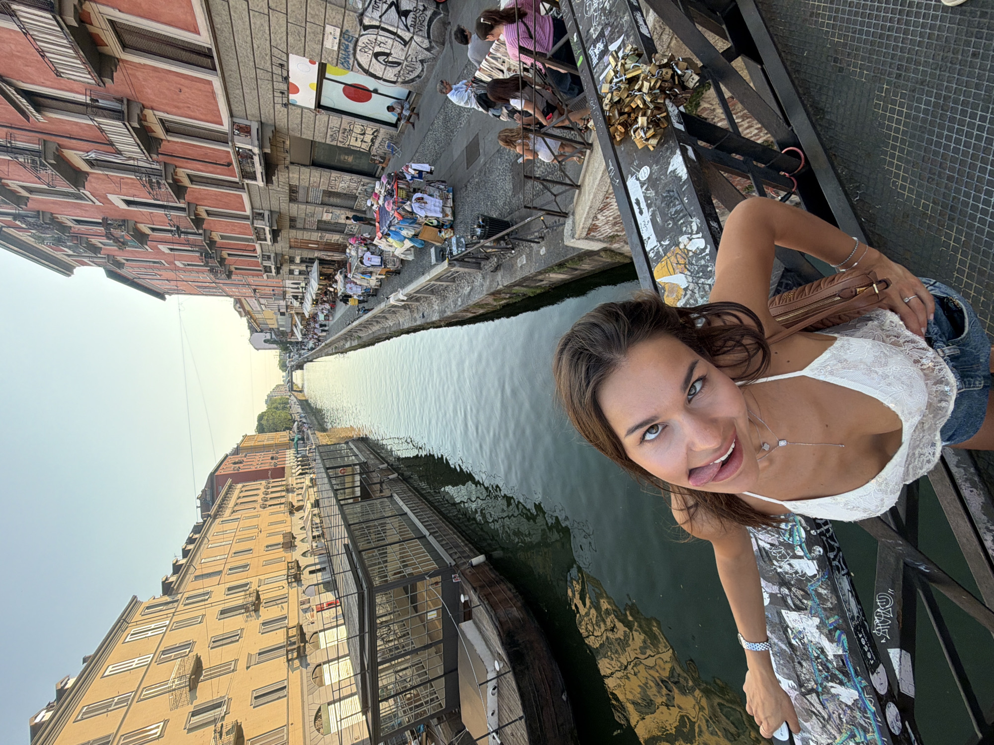 Afternoon along Milan's Naviglio Grande canal