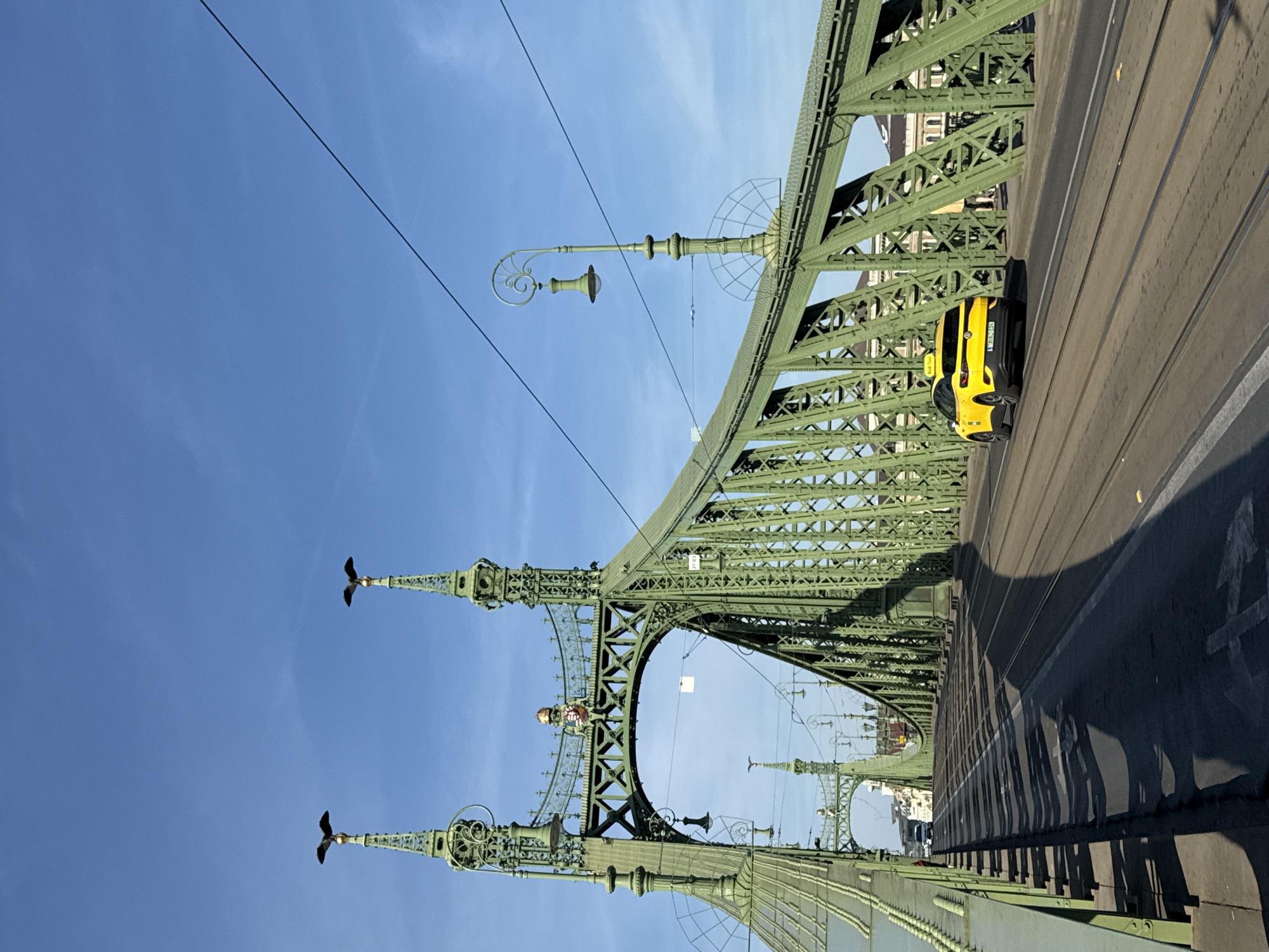 Liberty Bridge documented in detailed views over two minutes
