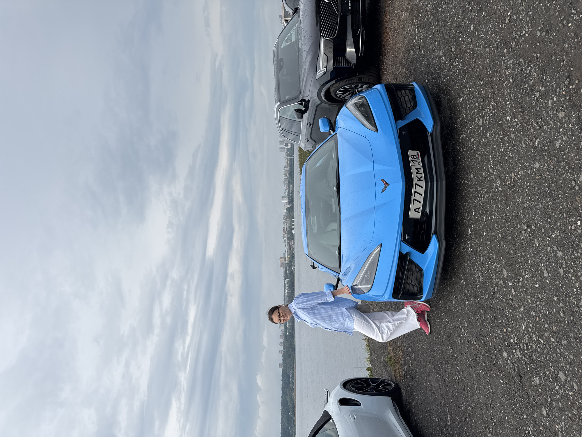 Car show and outdoor event at the Izhevsk Reservoir