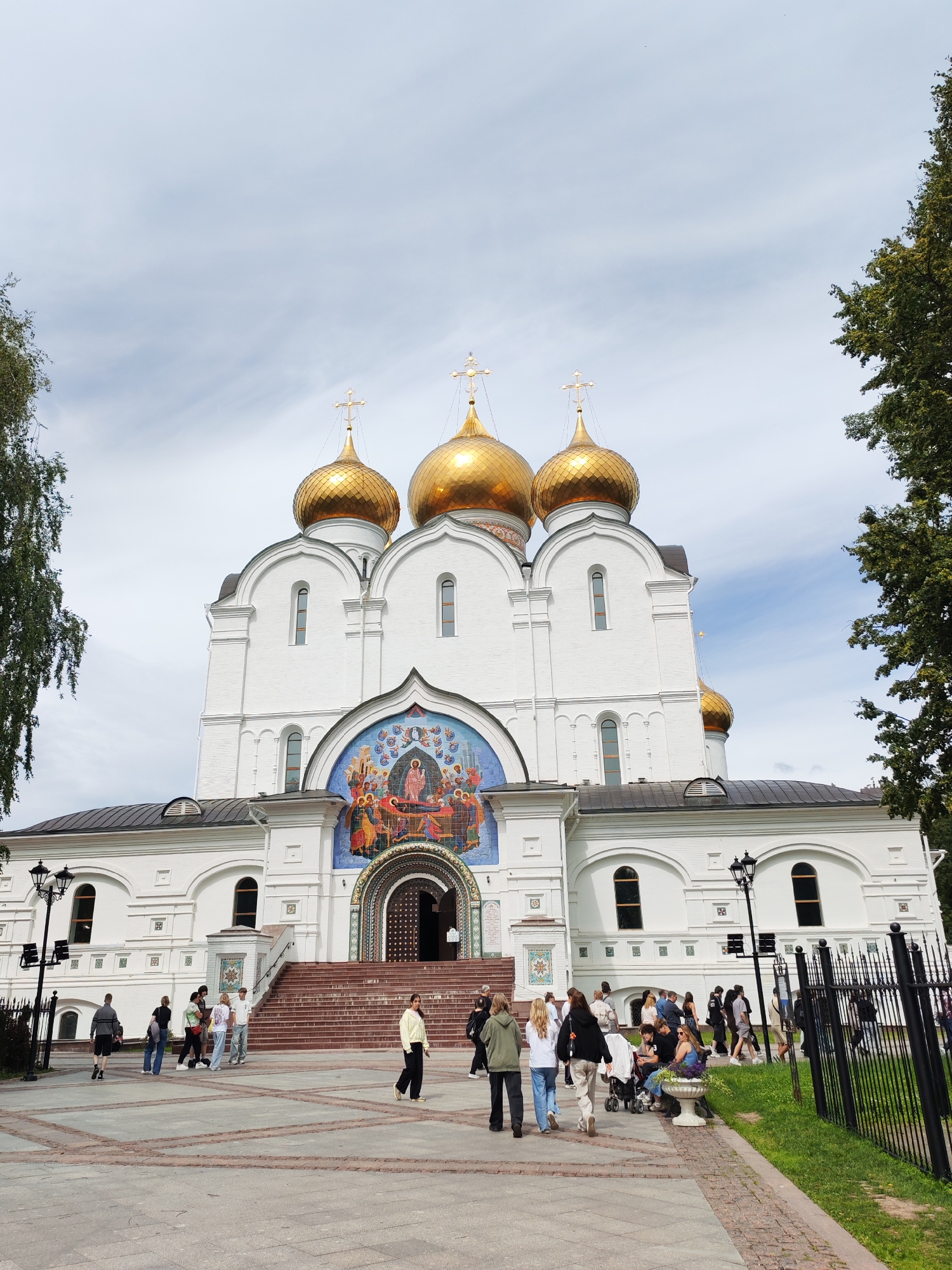 Exploring the Assumption Cathedral grounds in Rusanovo, Russia