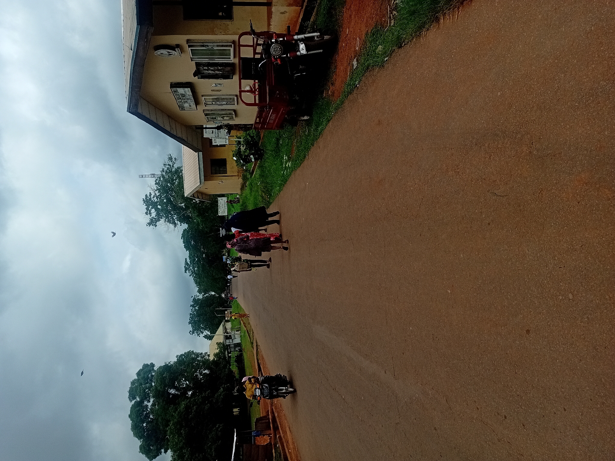 Classroom gathering with street scene documented by witnesses