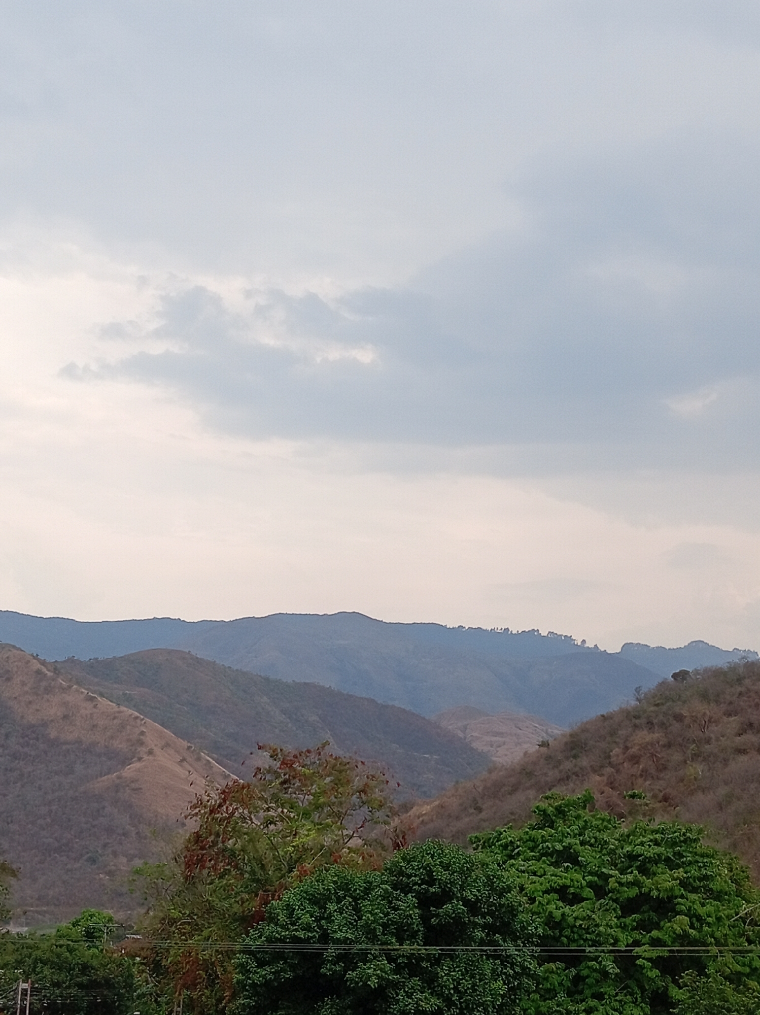 Elevated views captured of Las Tejerías mountain town
