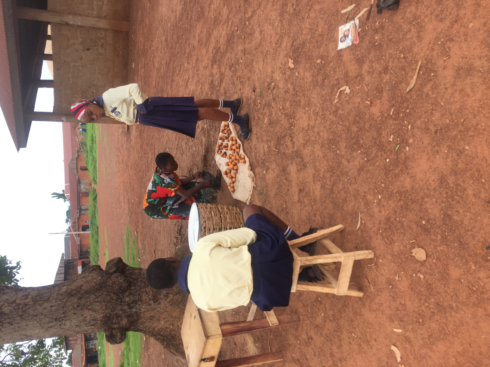 Student in uniform spotted on soil in Enyibichiri, Nigeria