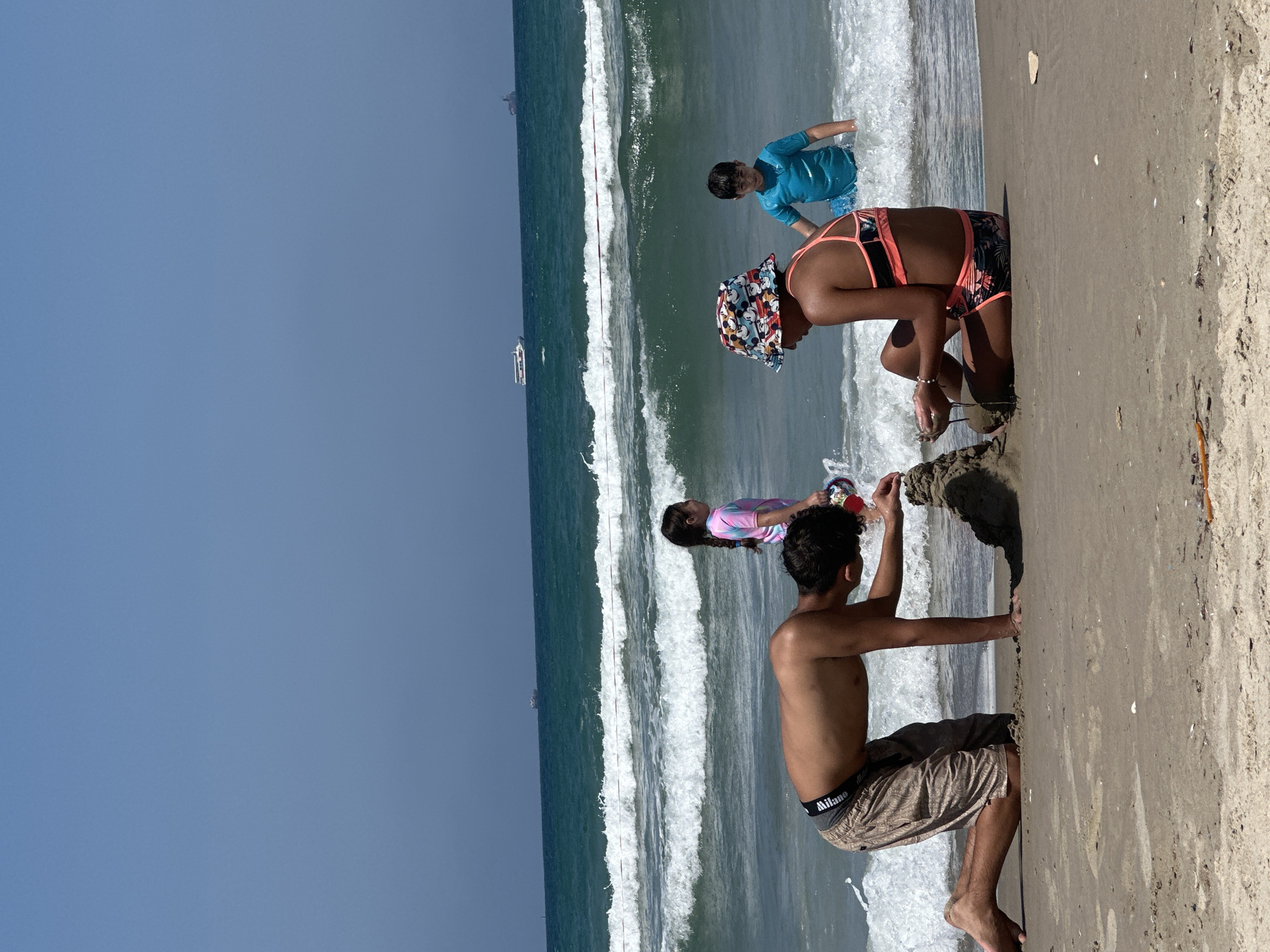 Summer beach day in Kiryat Yam, Israel