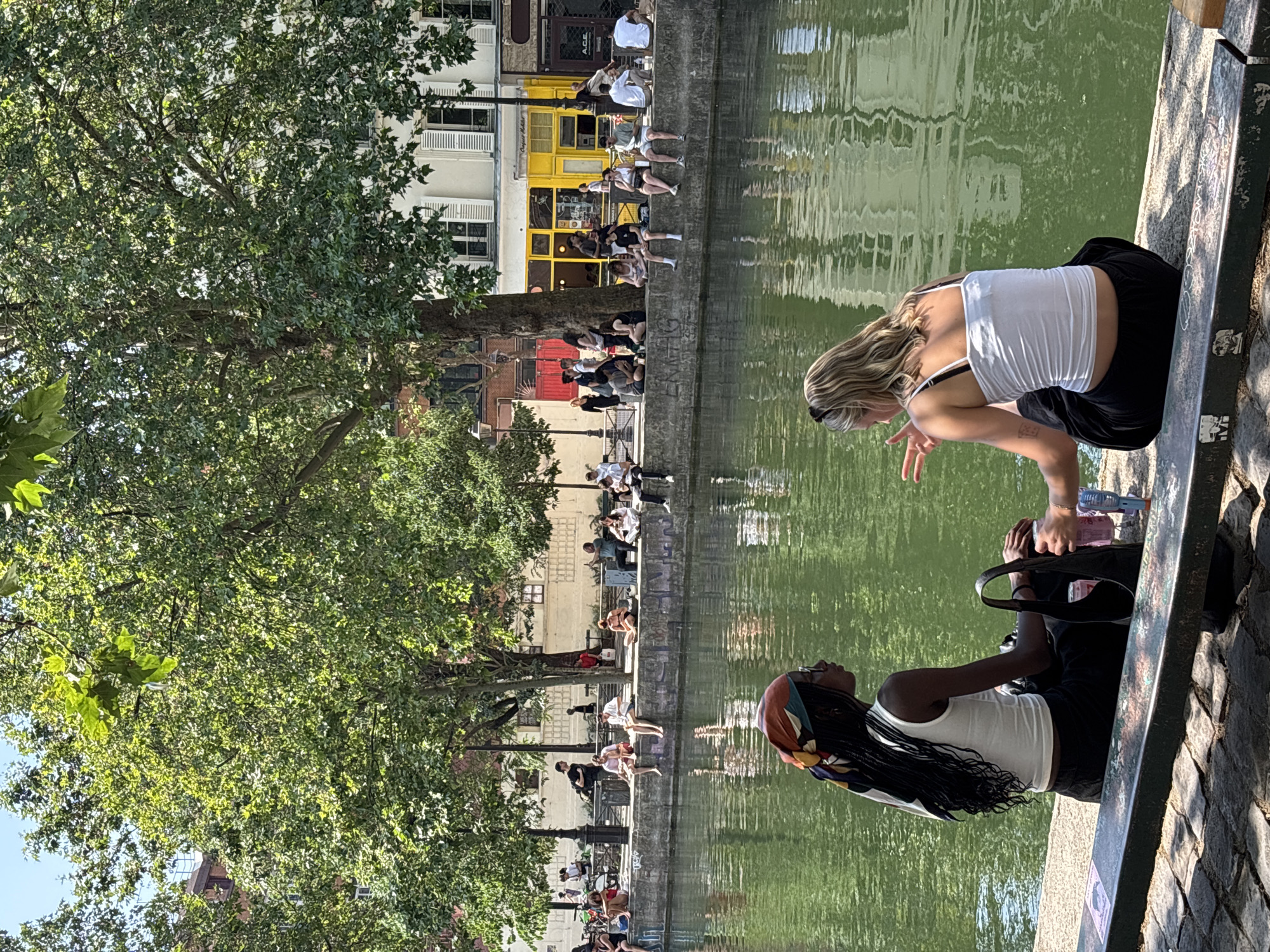 Lazy summer morning along Canal Saint-Martin, Paris