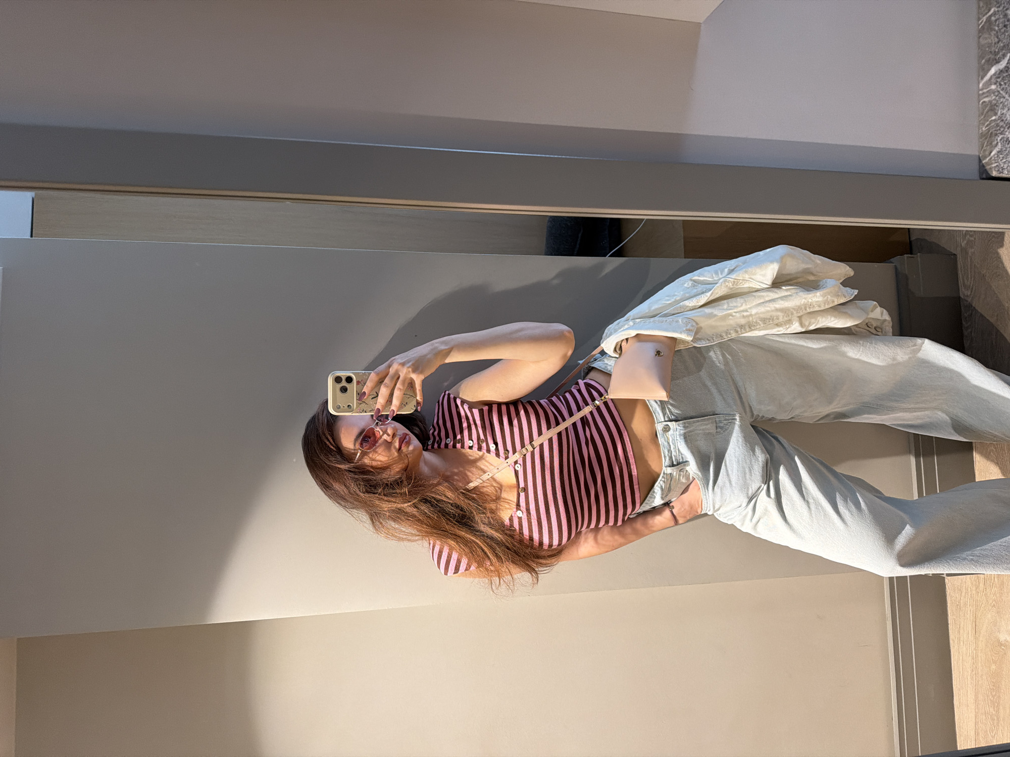 Morning selfies captured in Athens residential setting