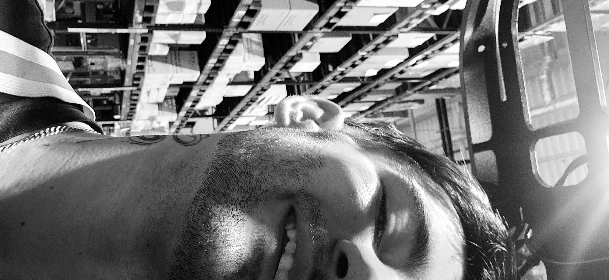 Low-angle portrait photographed in Plovdiv, Bulgaria