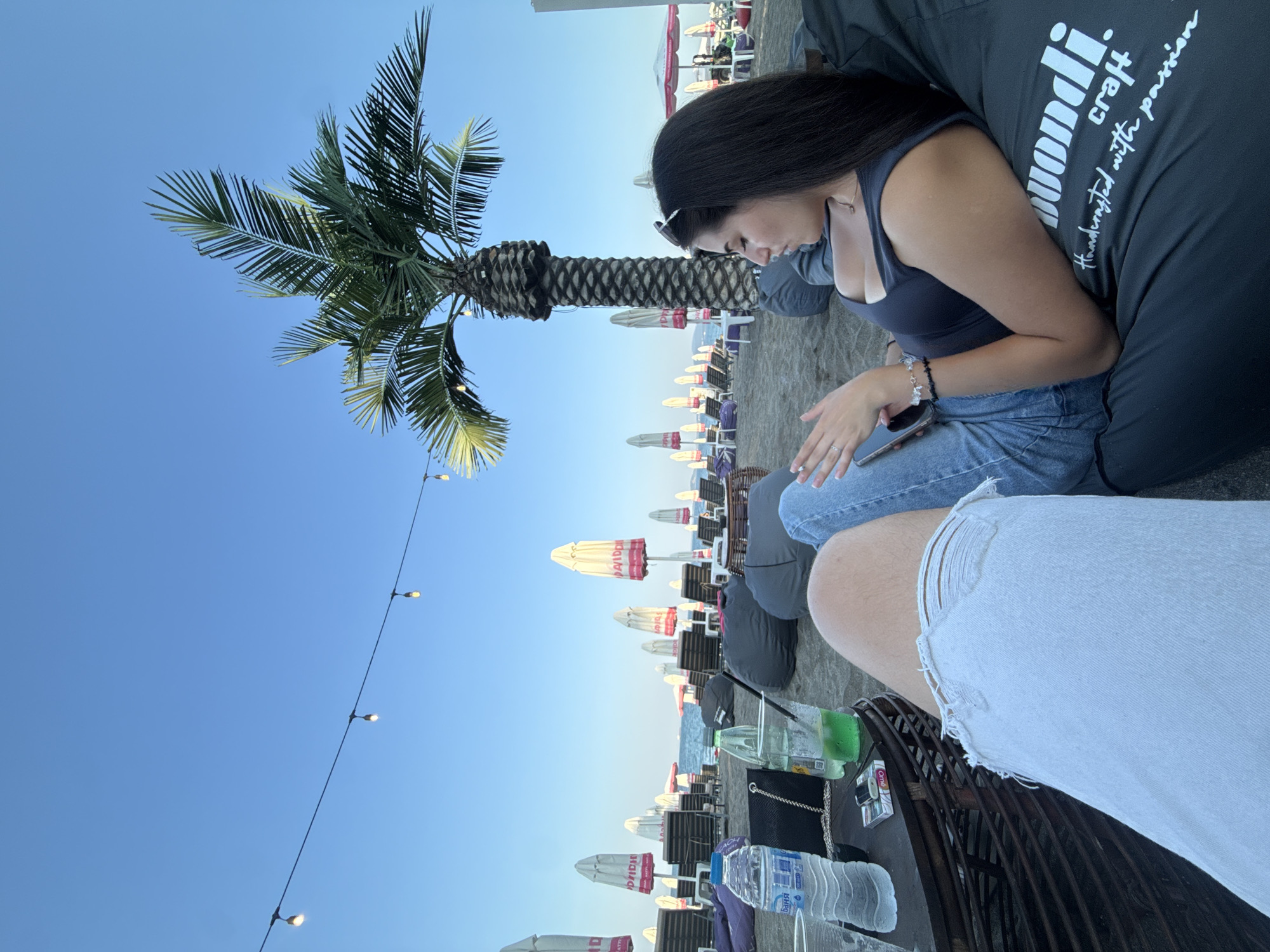Lazy afternoon at a Burgas beach bar, summer 2026