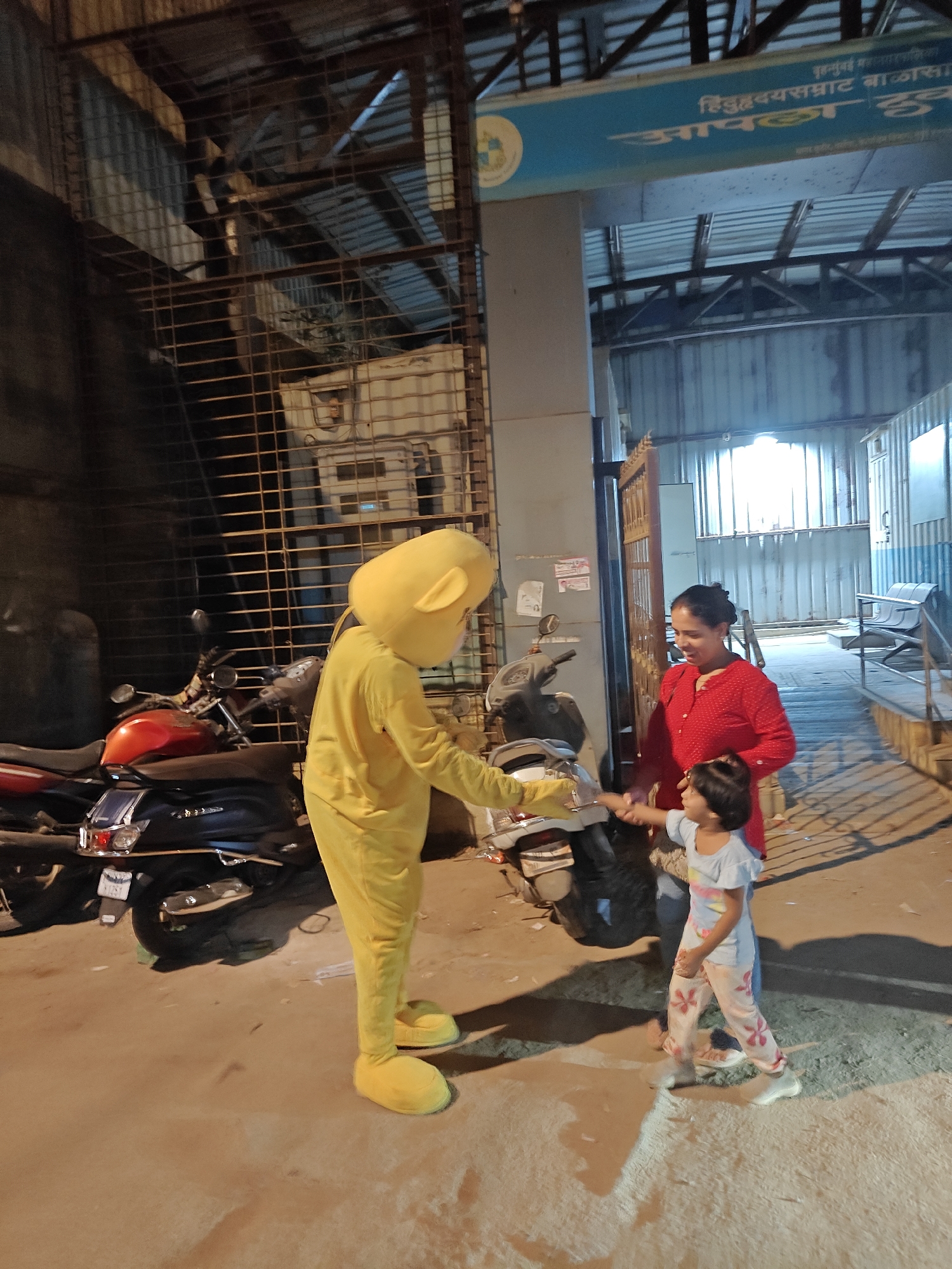 Healthcare facility documented in Mumbai public space