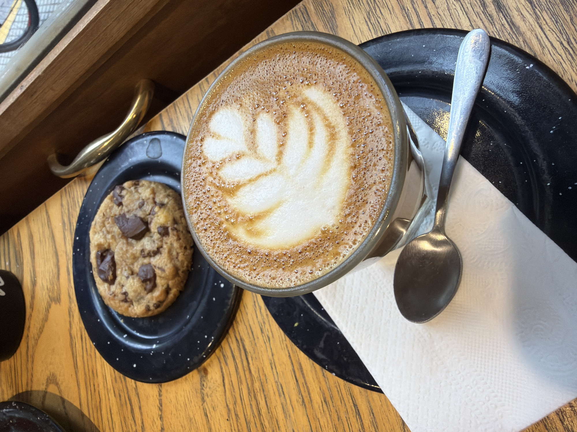 Coffee break captured at Buenos Aires cafe Friday afternoon