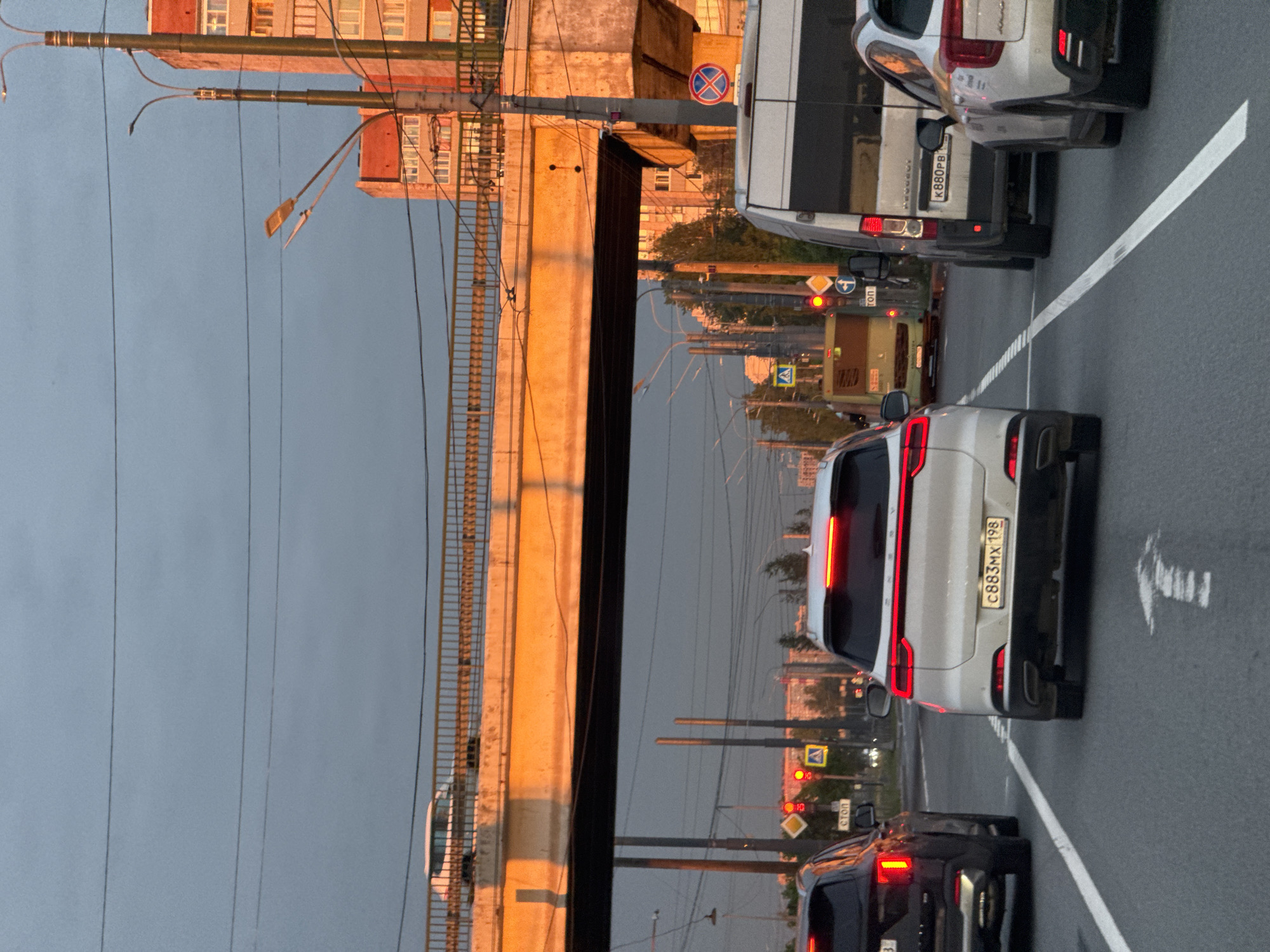 Evening rush hour traffic reported in Saint Petersburg
