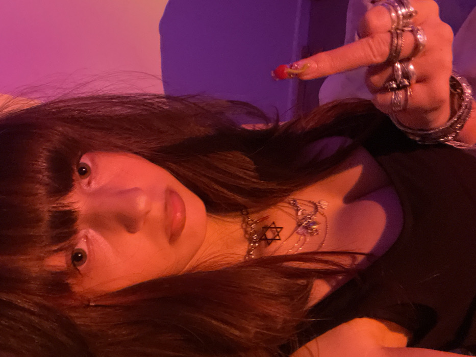 Woman documents evening with elaborate nail art in Ra'anana