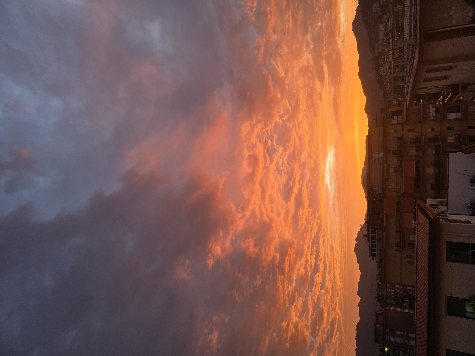 Salerno at golden hour — streets, hillsides, and a vivid sunset