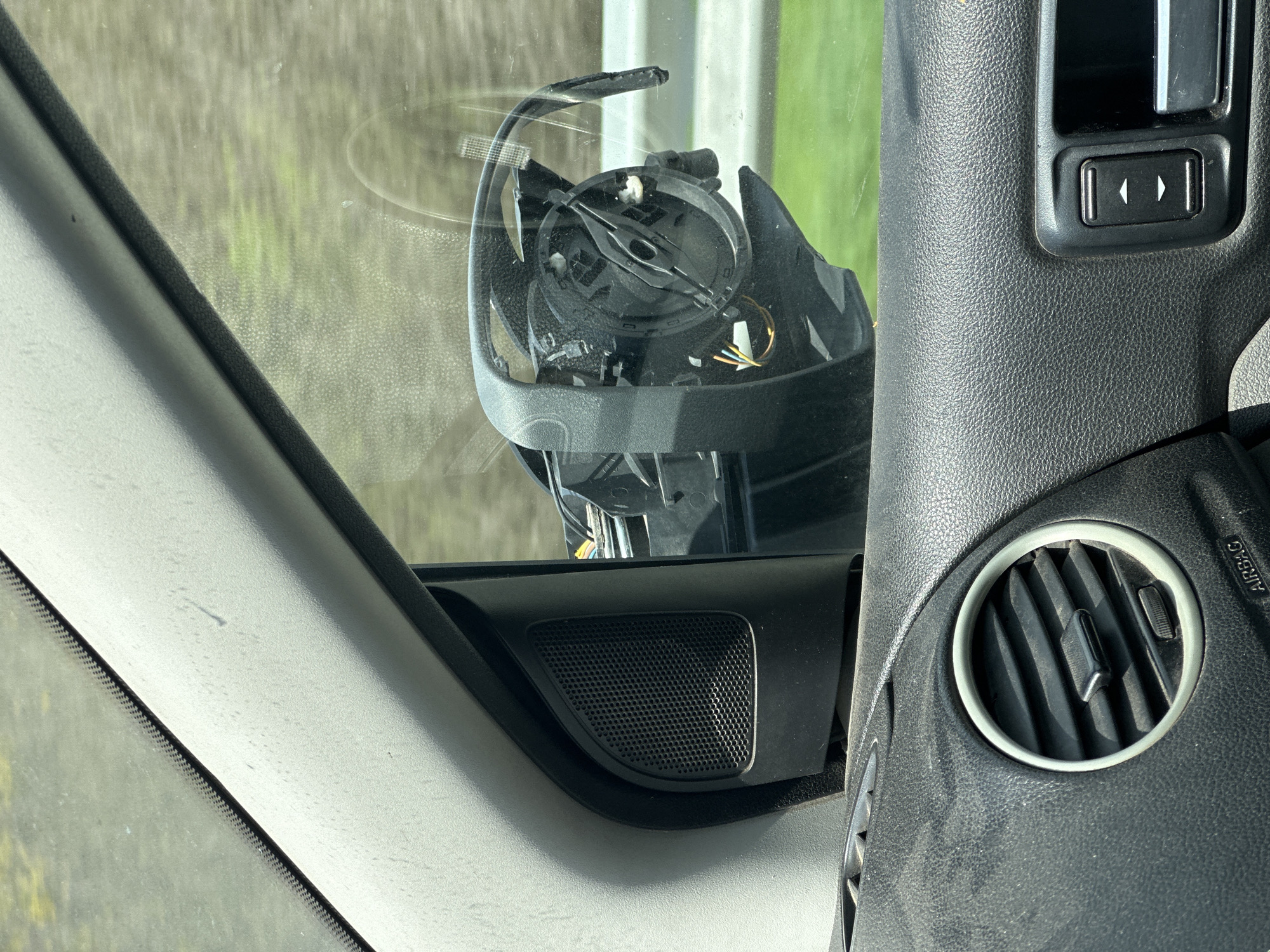 Vehicle sustains interior door damage in Devnya, Bulgaria