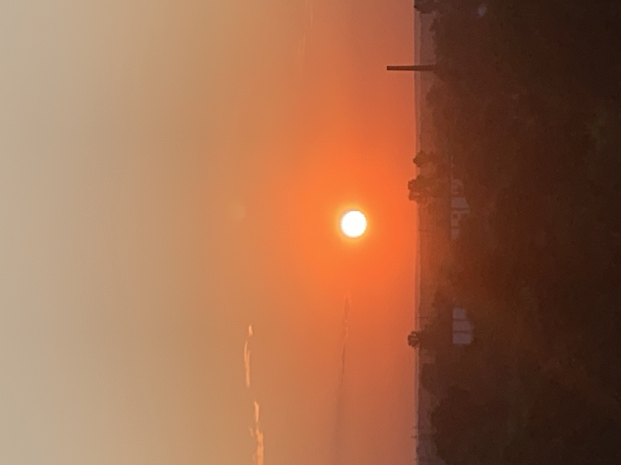 Sunset over Kolomyia, Ukraine, from multiple angles