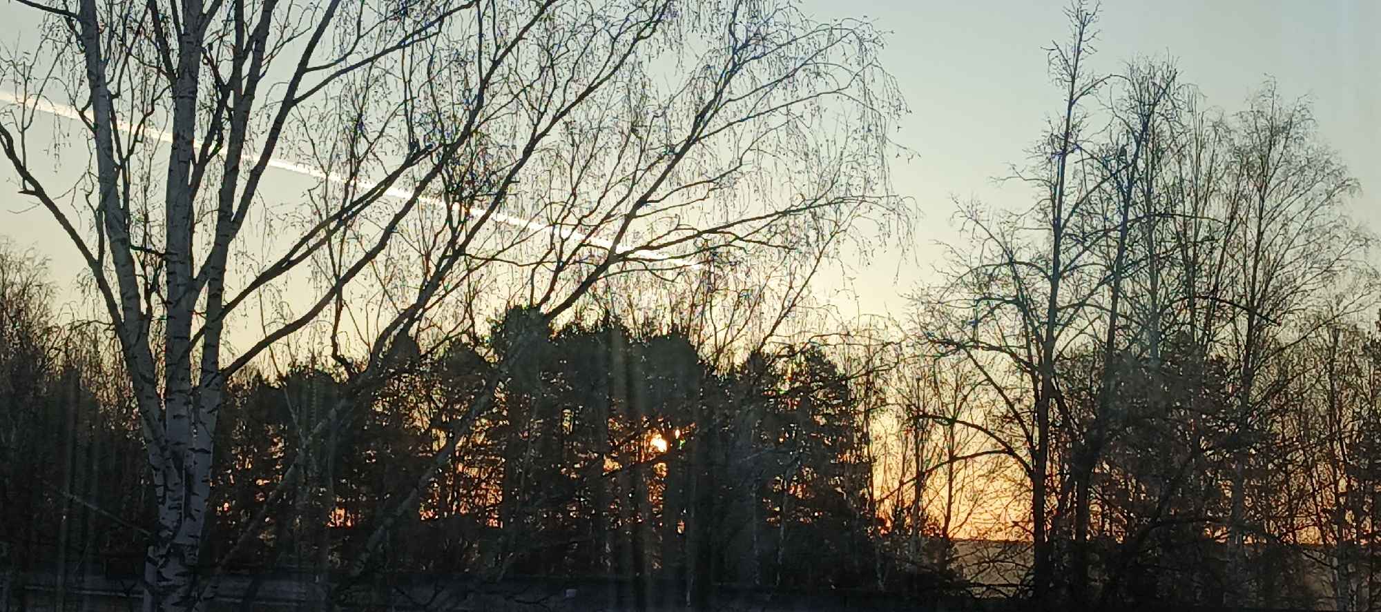 Sunset to sunrise transition observed in Chaikovsky, Russia