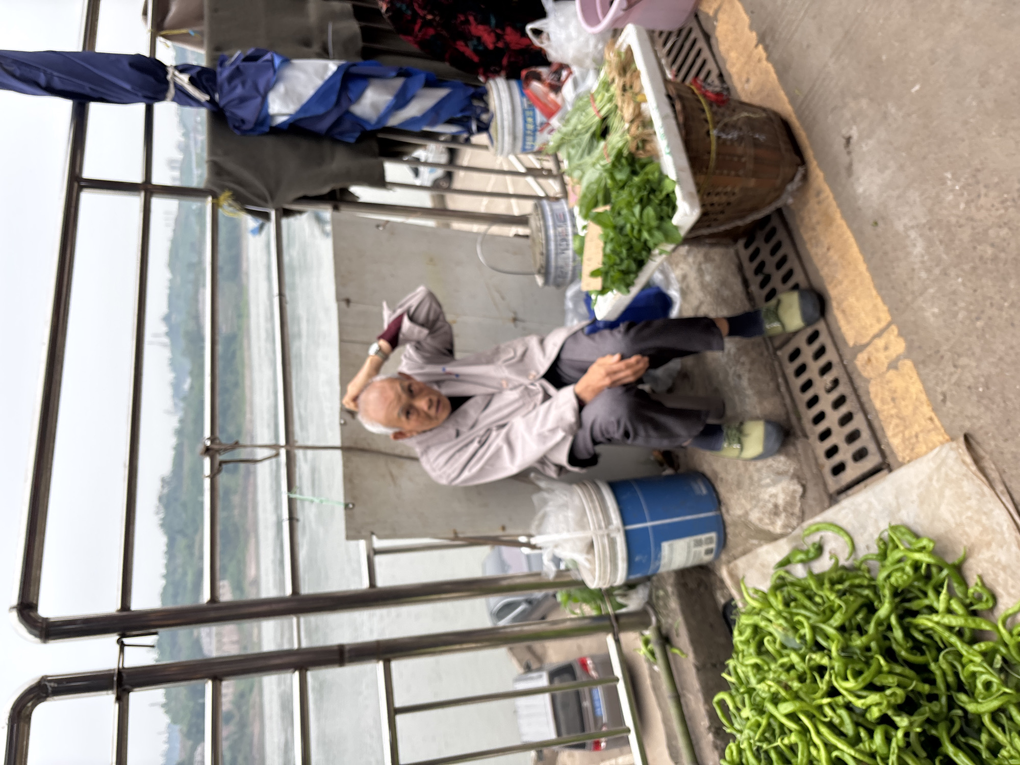 Daily market life documented in Jiangjin, China