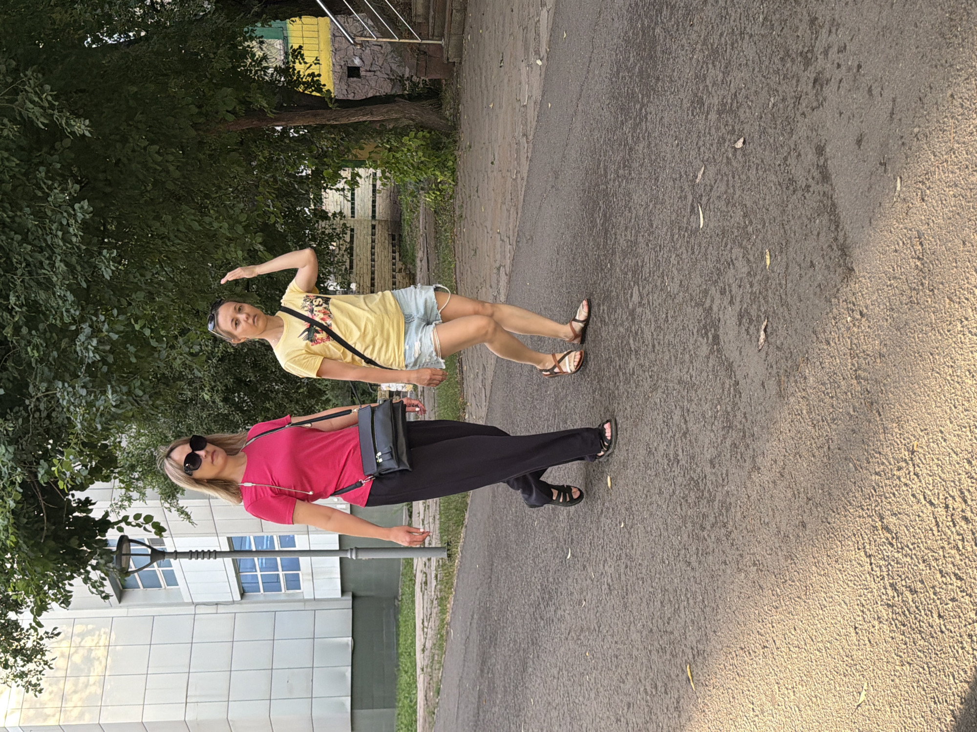 Midday street life and park scenes in Astana