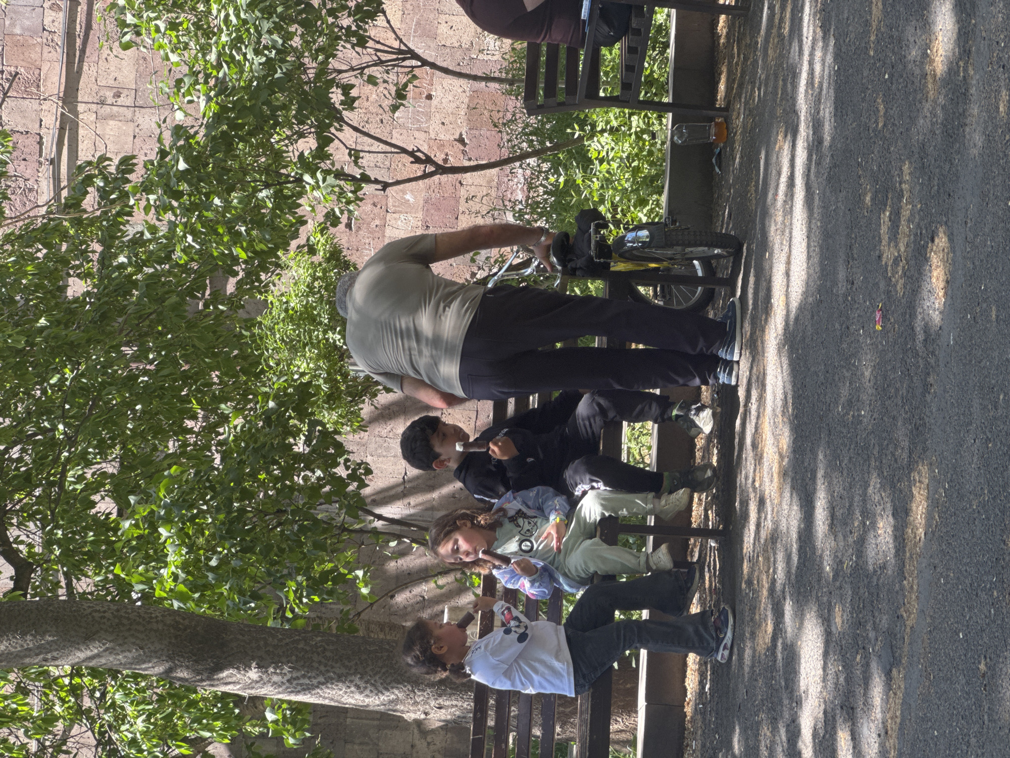 Park gathering with children, adults observed in Yerevan