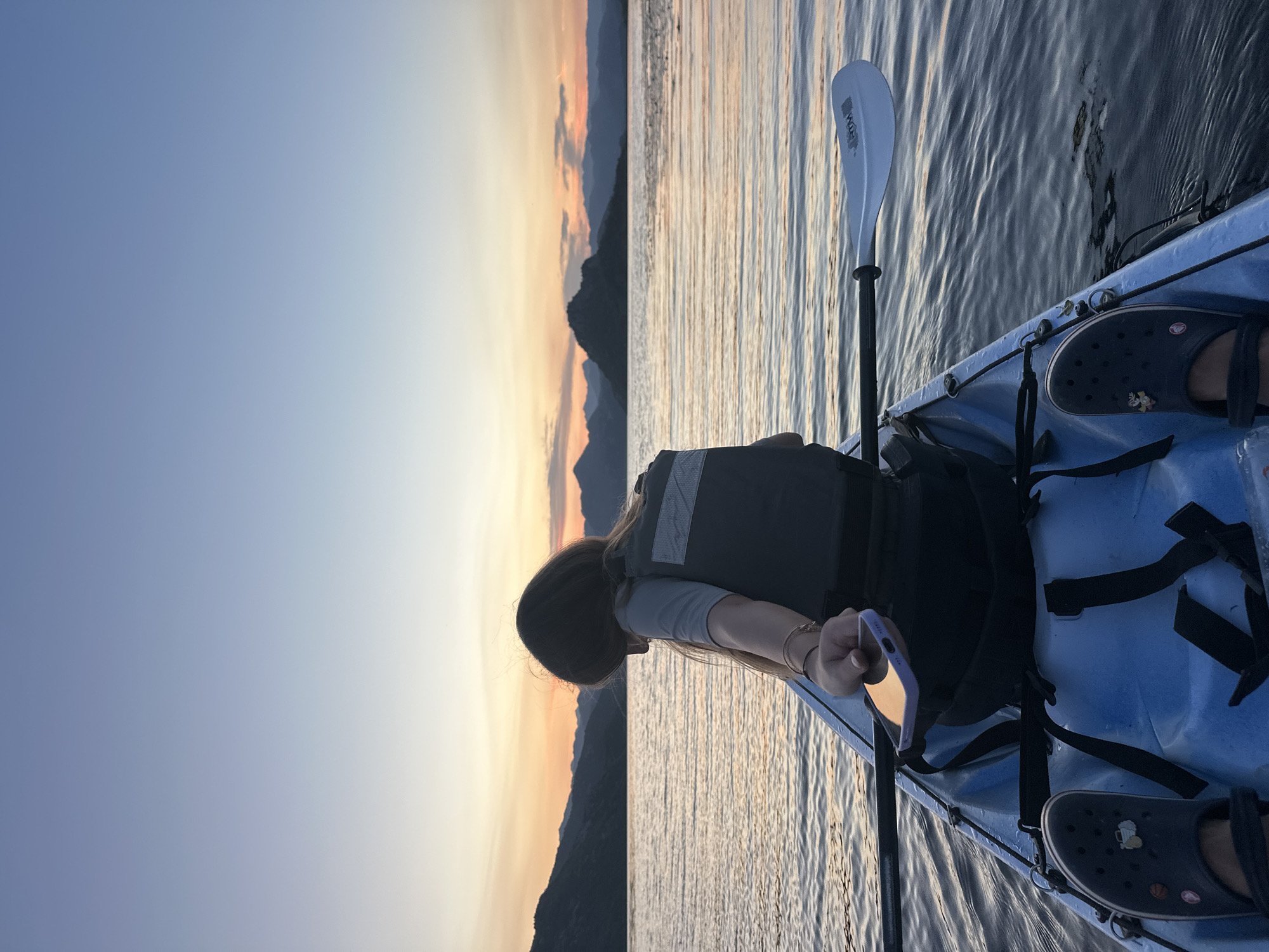 Sunset kayaking on Lake Skadar, Montenegro