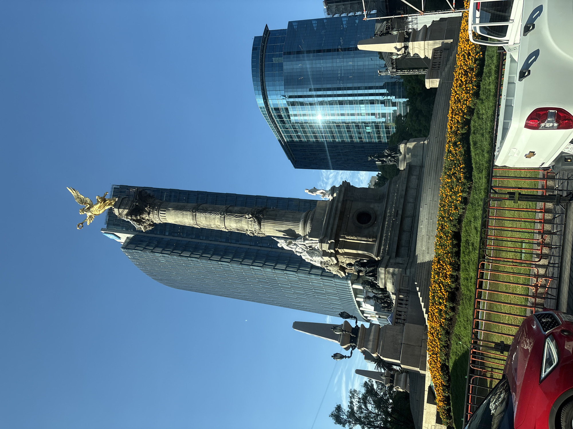 Pride celebrations near the Angel of Independence, Mexico City