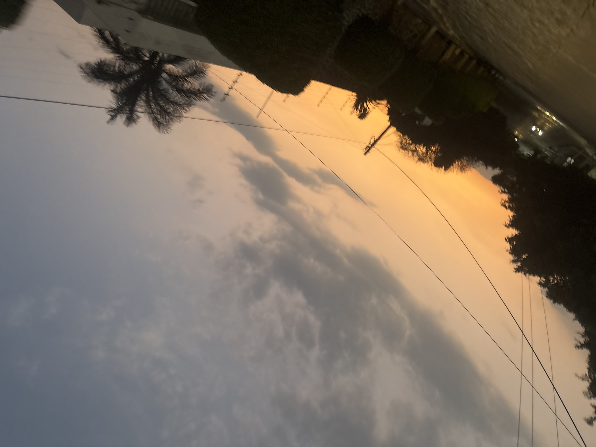 Sunset captured over partly cloudy skies in Cuernavaca