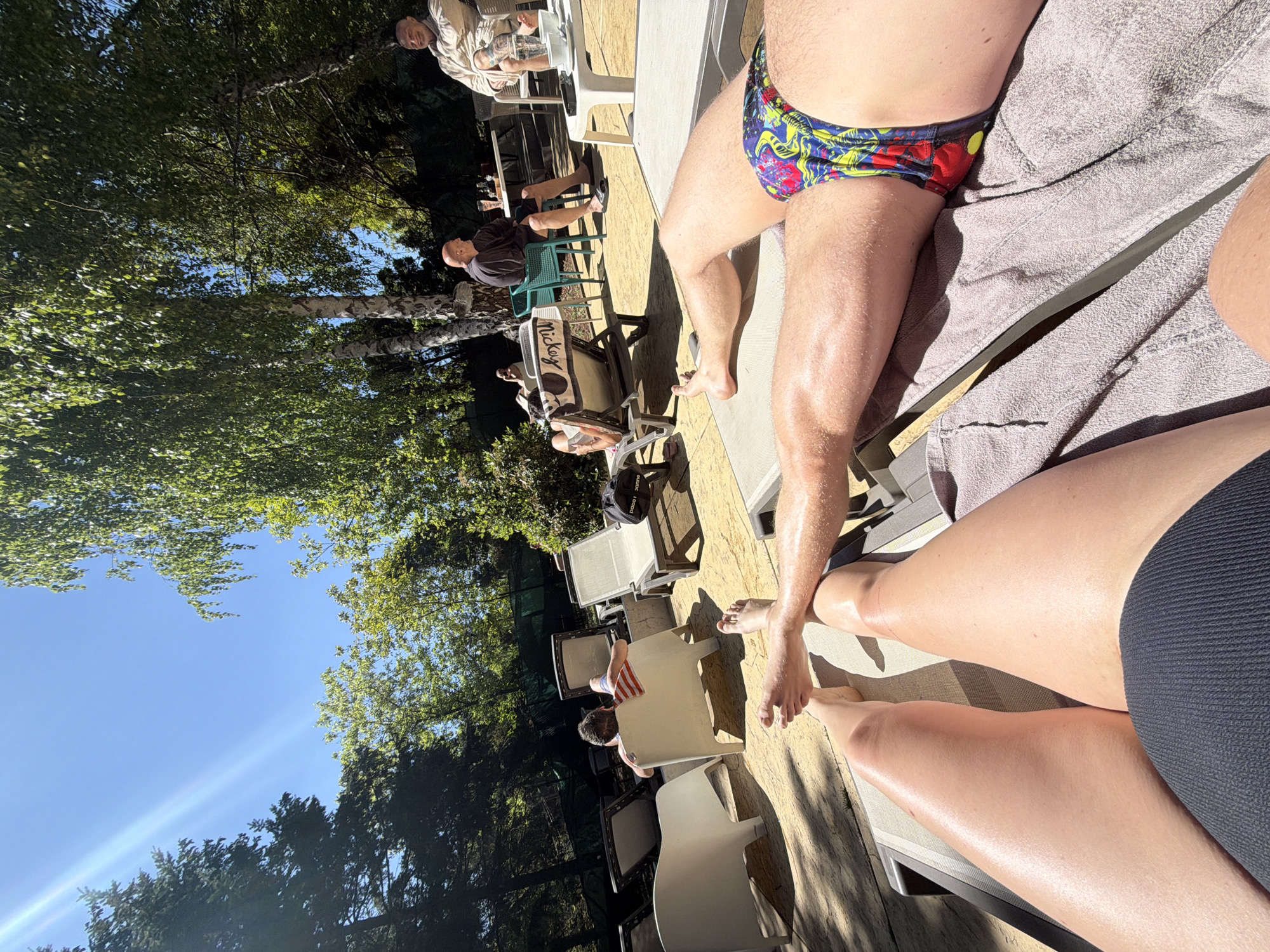 People relax at Vozdovac recreation area under sunny skies