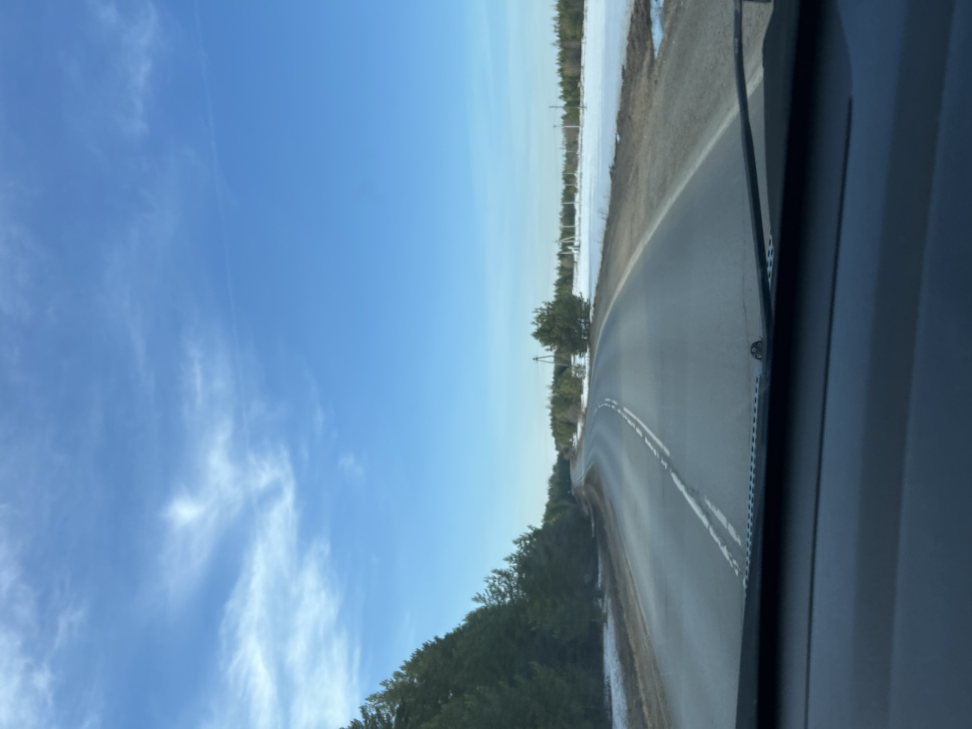 Rural highway conditions documented in Foki, Russia