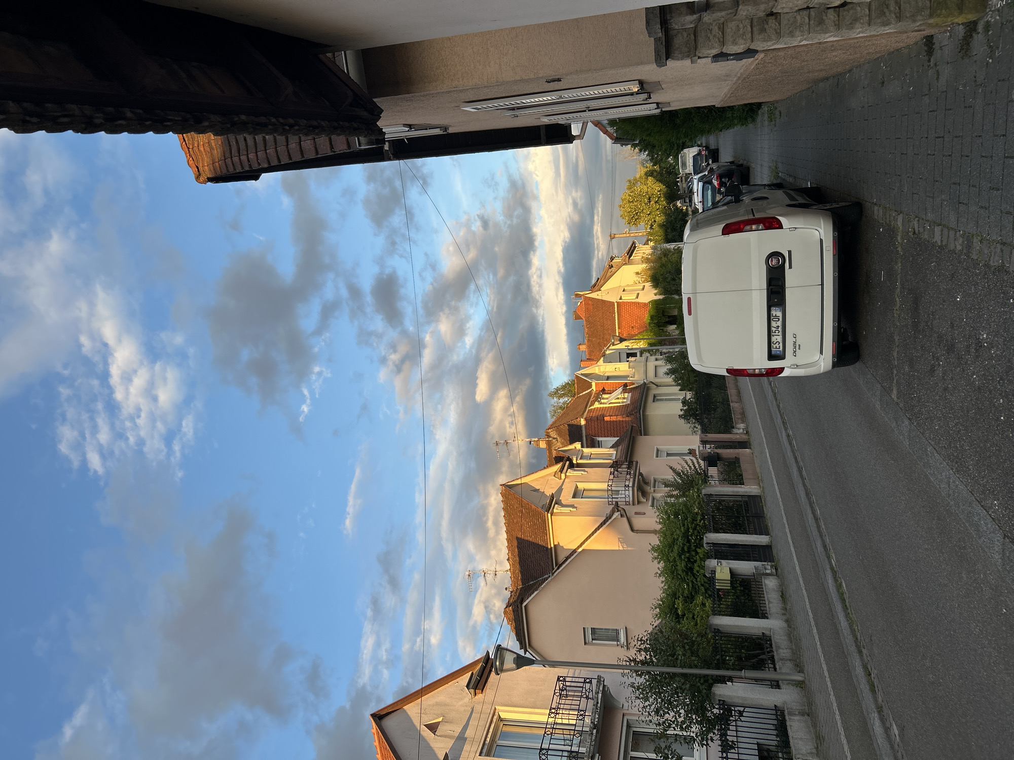 Evening street scenes documented across Strasbourg residential neighborhoods