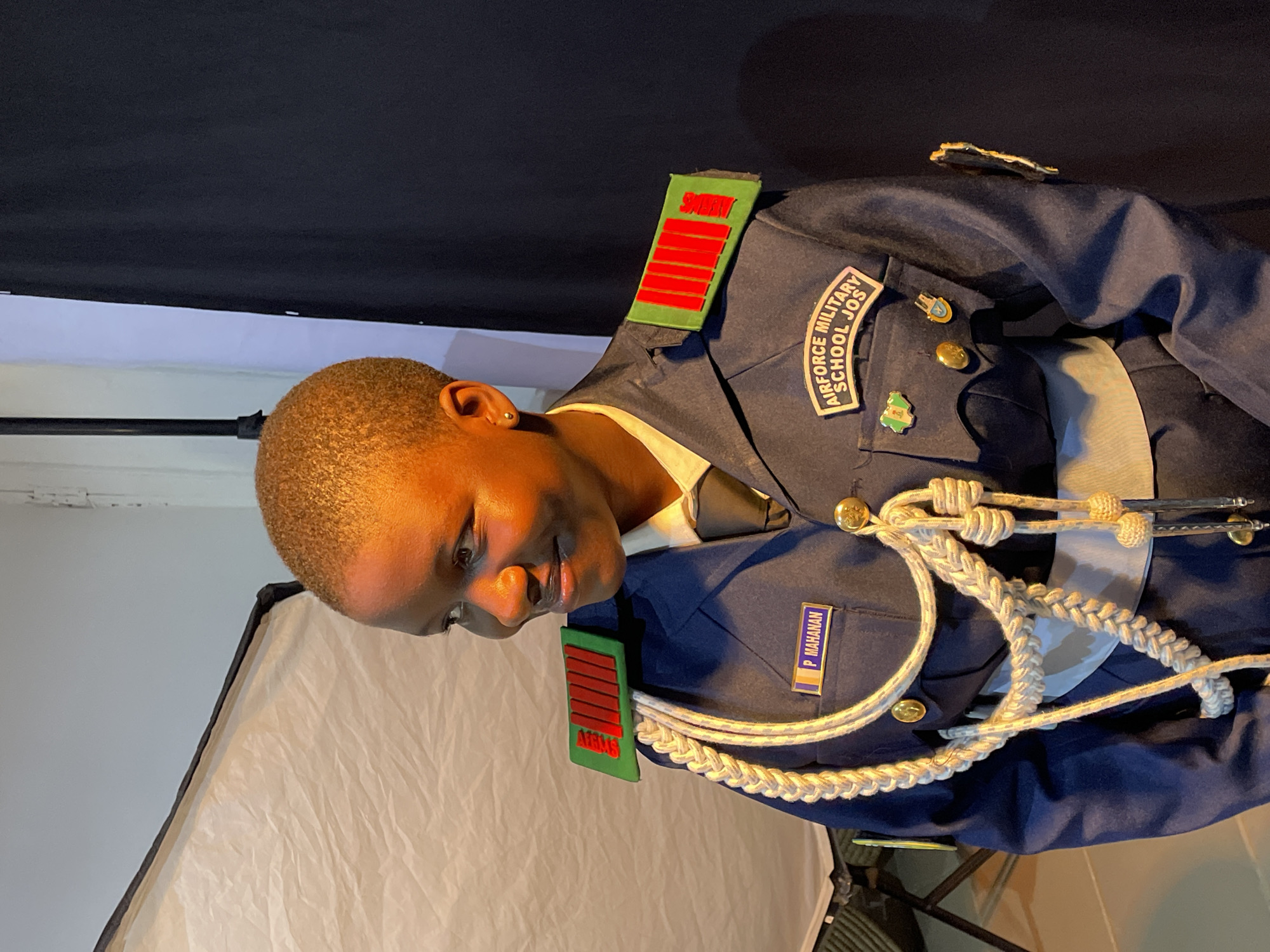 Air Force Military School Students Hold Photo Session