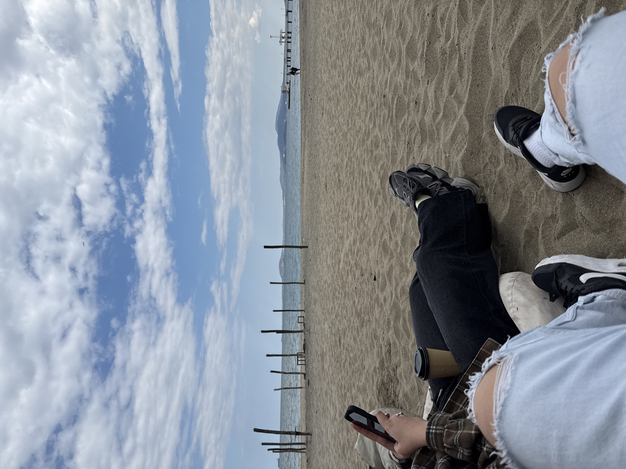 Sunday beach gathering documented in Burgas, Bulgaria