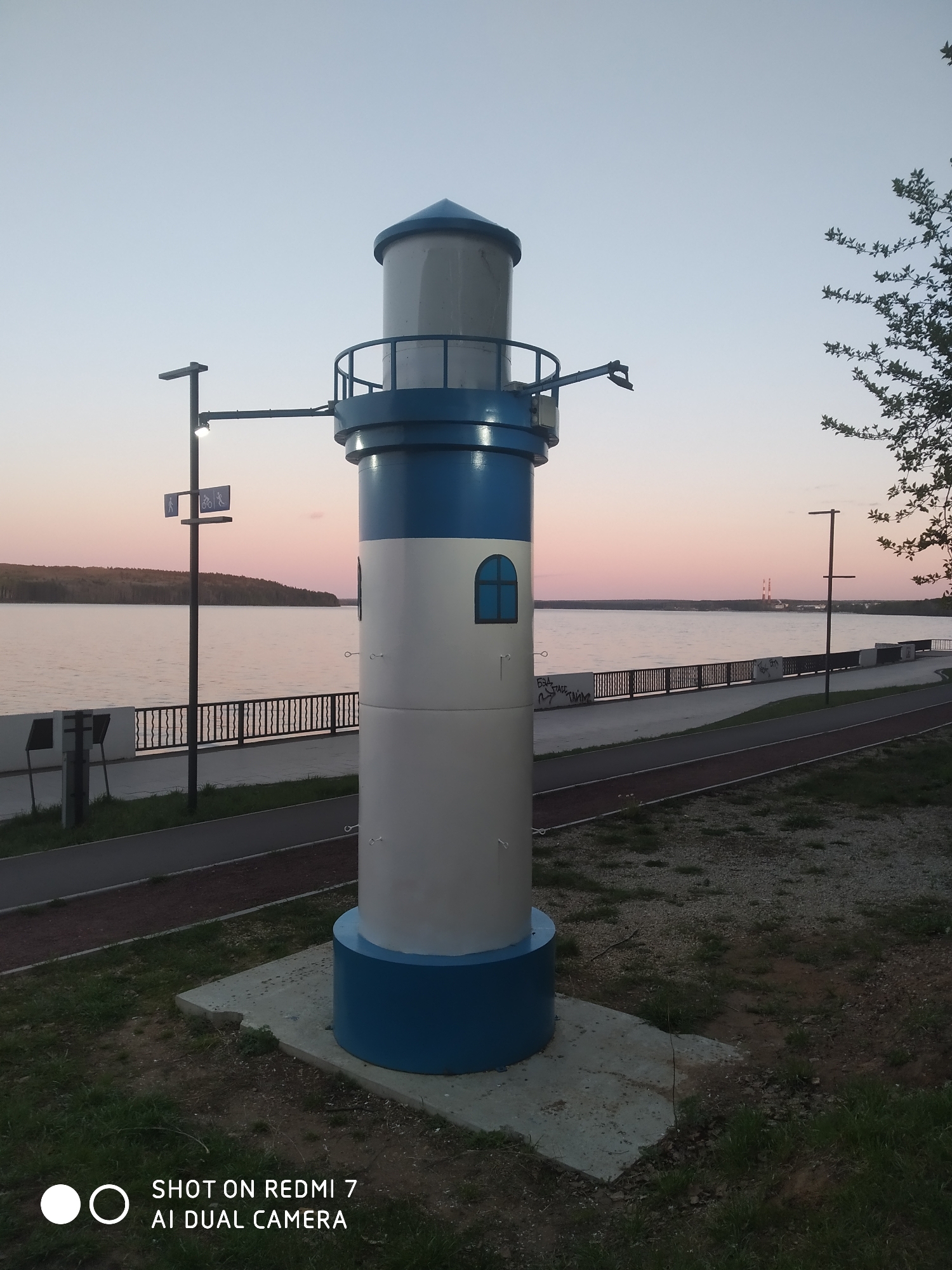 Evening walk documented through Chaikovsky waterfront and parks
