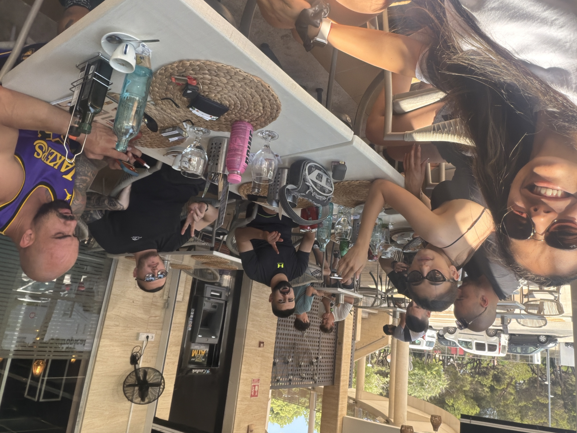 Outdoor meal gathering in Les Meravelles, Spain